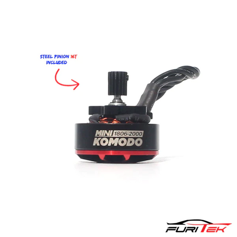 FURITEK MINI KOMODO BRUSHLESS MOTOR WITH 16T STEEL PINION