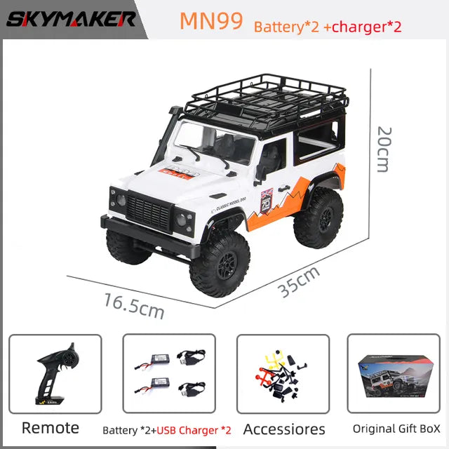 1:12 Scale MN Model RTR Version WPL RC Car 2.4G 4WD MN99S RC Rock Crawler