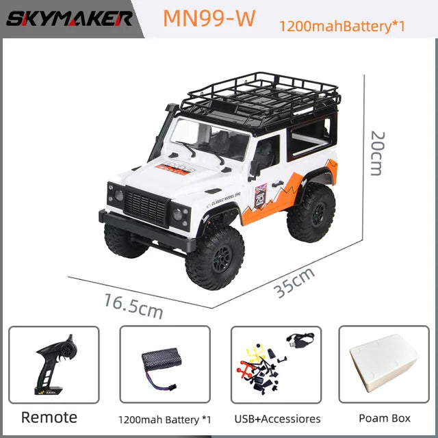 1:12 Scale MN Model RTR Version WPL RC Car 2.4G 4WD MN99S RC Rock Crawler