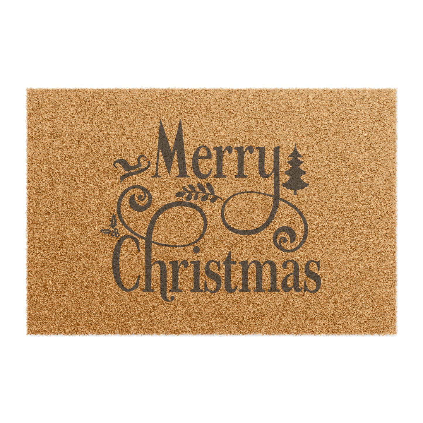 Merry Christmas Doormat Santa Reindeer Christmas Mat Rudolph Sleigh