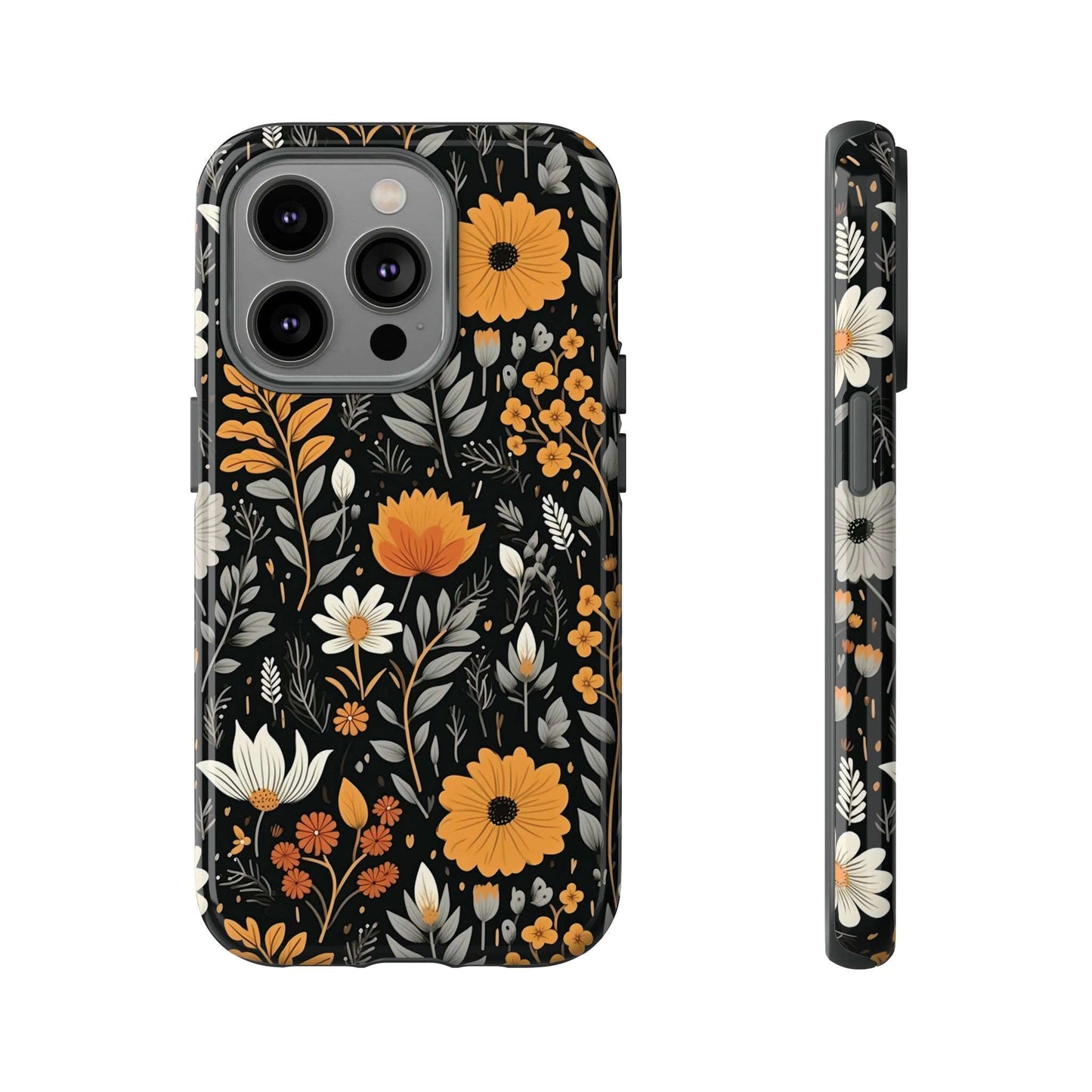 BOHO Flower Phone Case iPhone 12-15 Pro Max, Google Pixel 5-7 Pro, Samsung S20-23