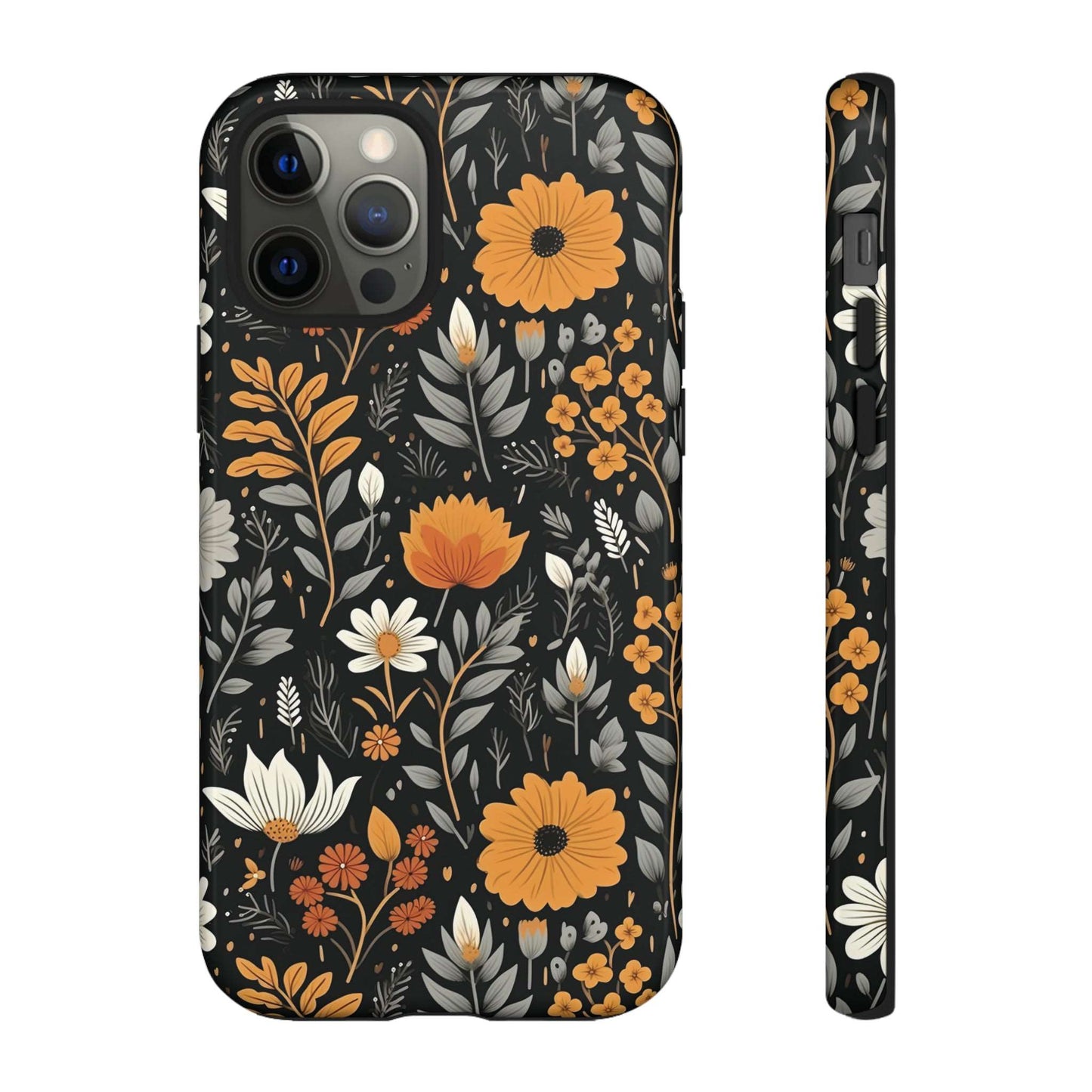 BOHO Flower Phone Case iPhone 12-15 Pro Max, Google Pixel 5-7 Pro, Samsung S20-23