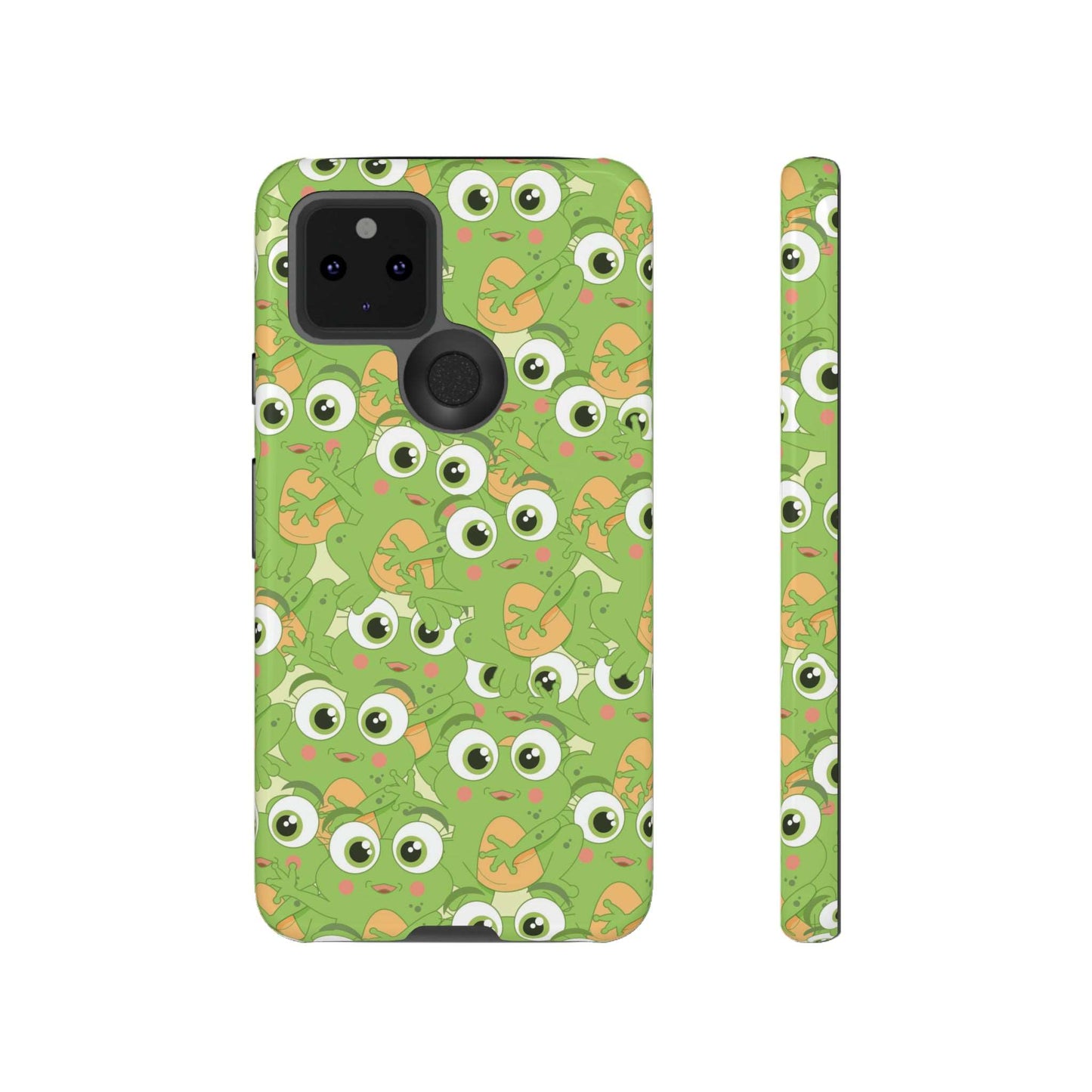 Frog Phone Case iPhone 12-15 Pro Max, Google Pixel 5-7 Pro, Samsung S20-23