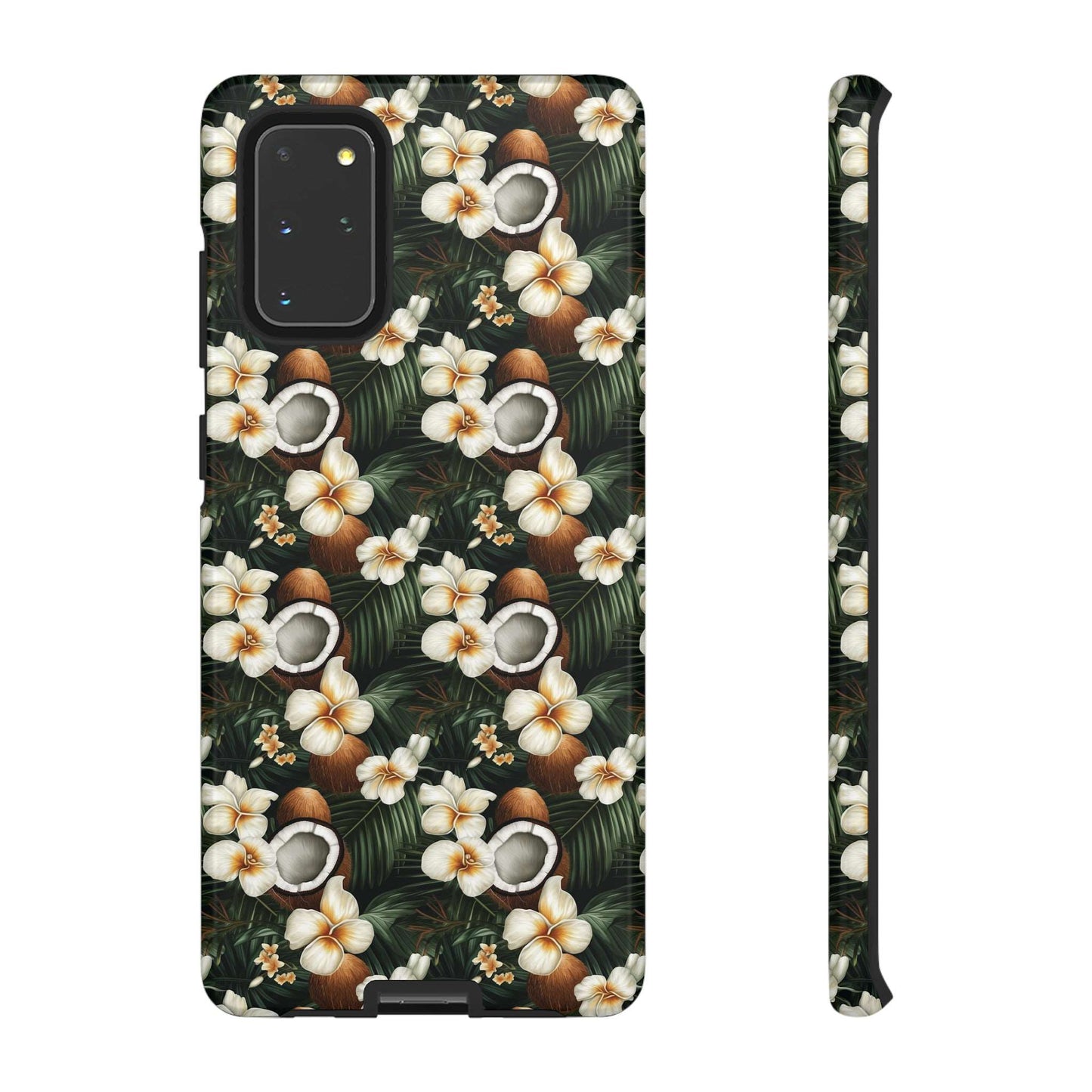 Coconut & Flower Phone Case iPhone 12-15 Pro Max, Google Pixel 5-7 Pro, Samsung S20-23