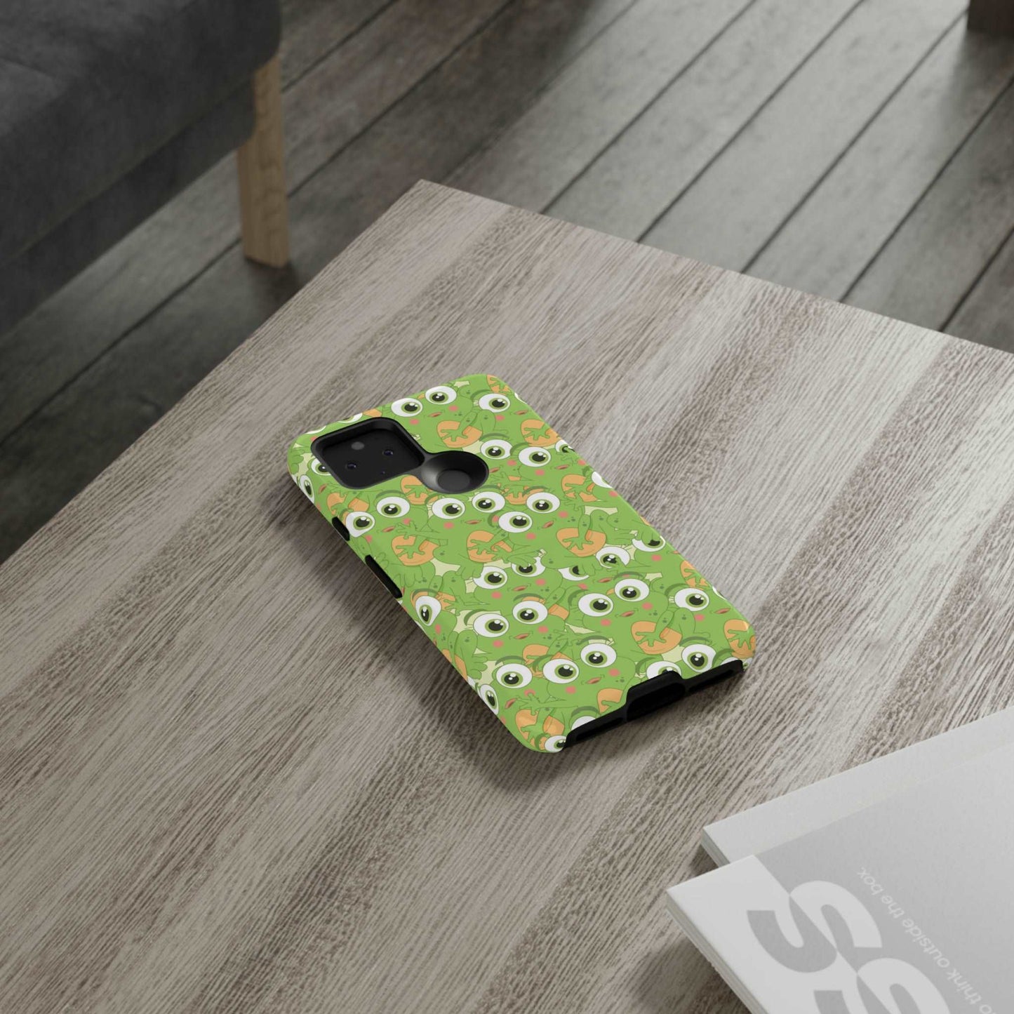 Frog Phone Case iPhone 12-15 Pro Max, Google Pixel 5-7 Pro, Samsung S20-23