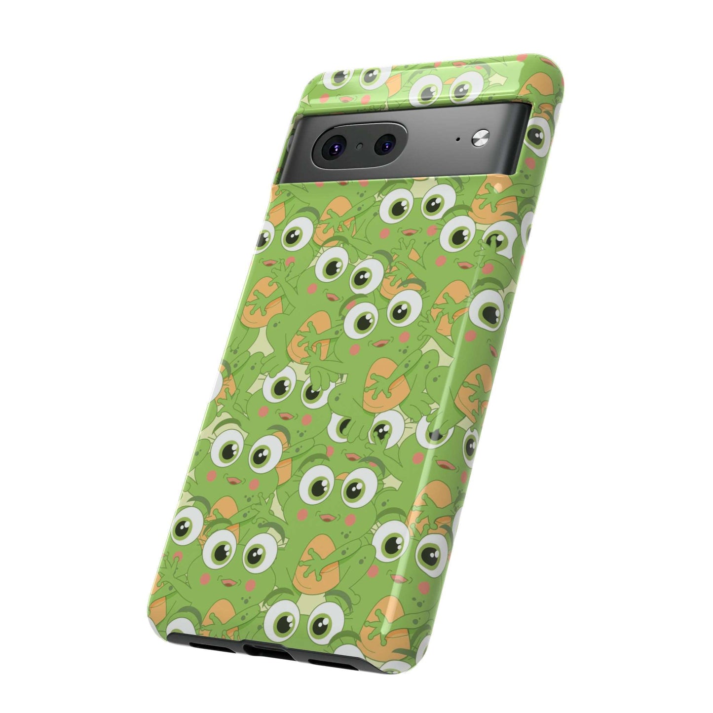 Frog Phone Case iPhone 12-15 Pro Max, Google Pixel 5-7 Pro, Samsung S20-23