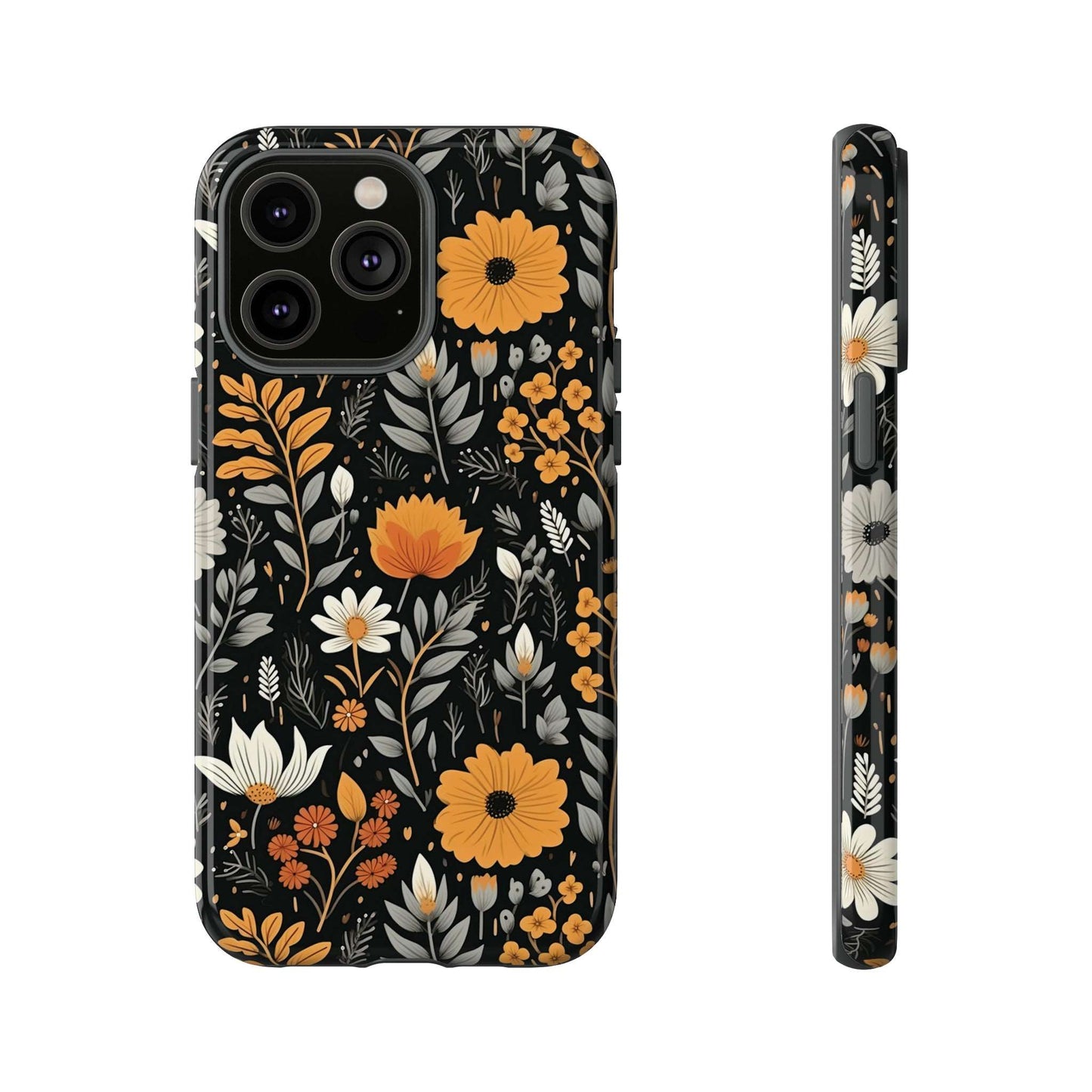 BOHO Flower Phone Case iPhone 12-15 Pro Max, Google Pixel 5-7 Pro, Samsung S20-23