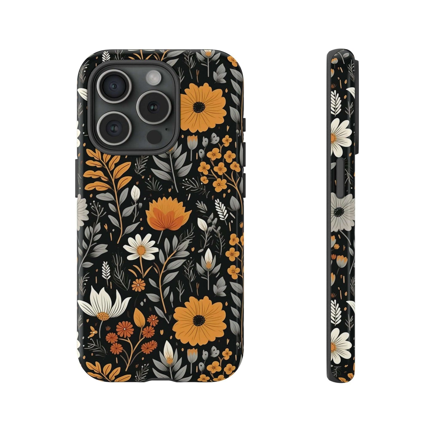 BOHO Flower Phone Case iPhone 12-15 Pro Max, Google Pixel 5-7 Pro, Samsung S20-23