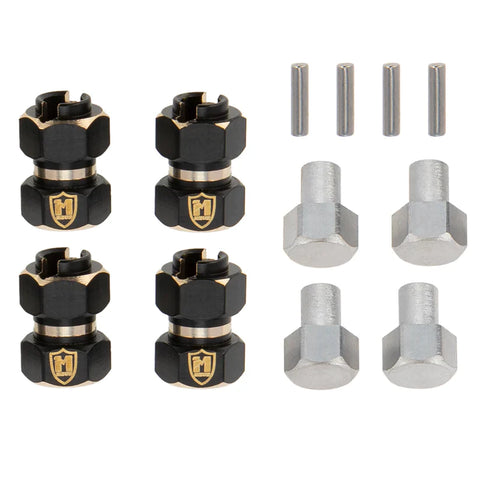 Meus Racing Brass Wheel Hex Hub Extenders Adaptor 10mm(+6mm) for 1/18 TRX4M