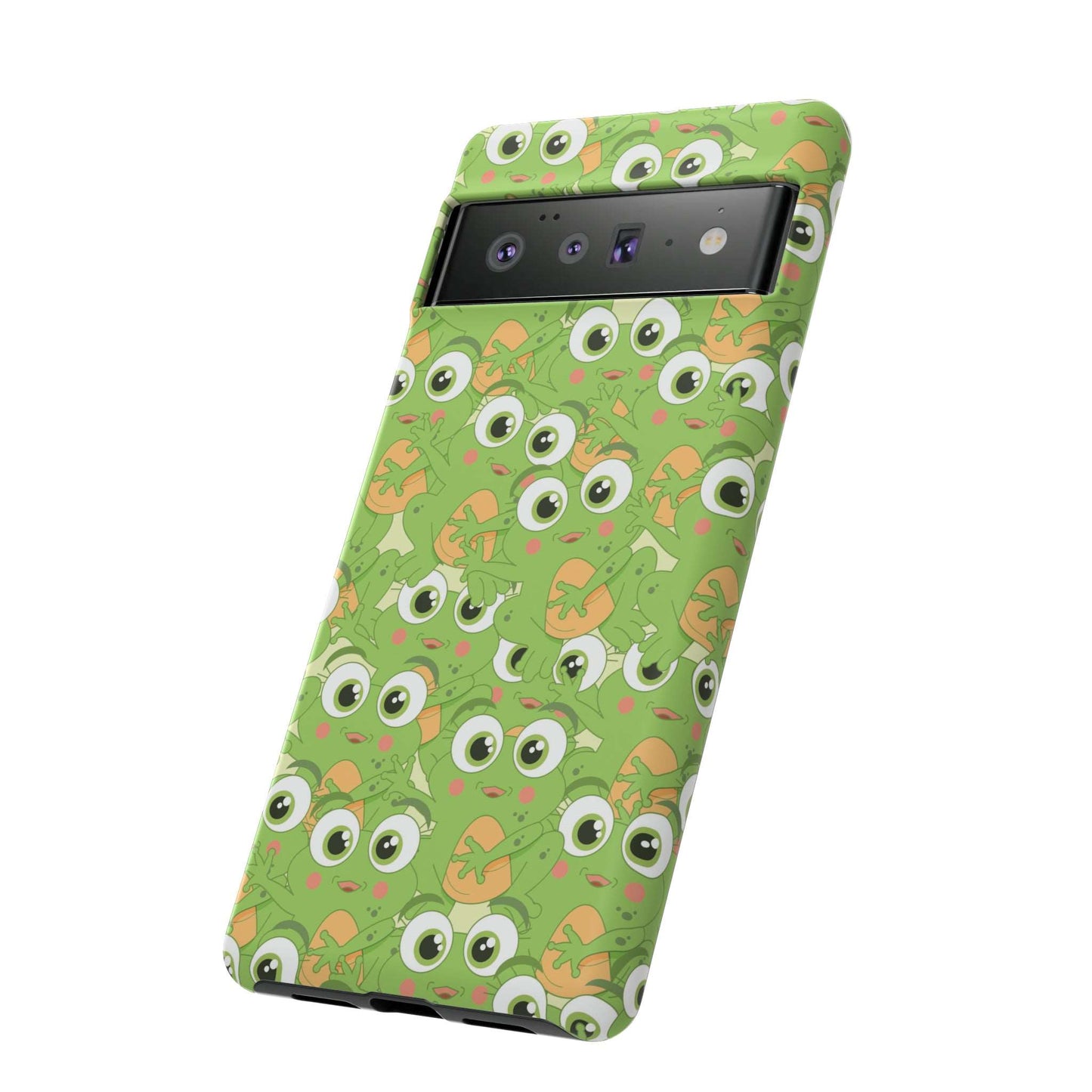 Frog Phone Case iPhone 12-15 Pro Max, Google Pixel 5-7 Pro, Samsung S20-23