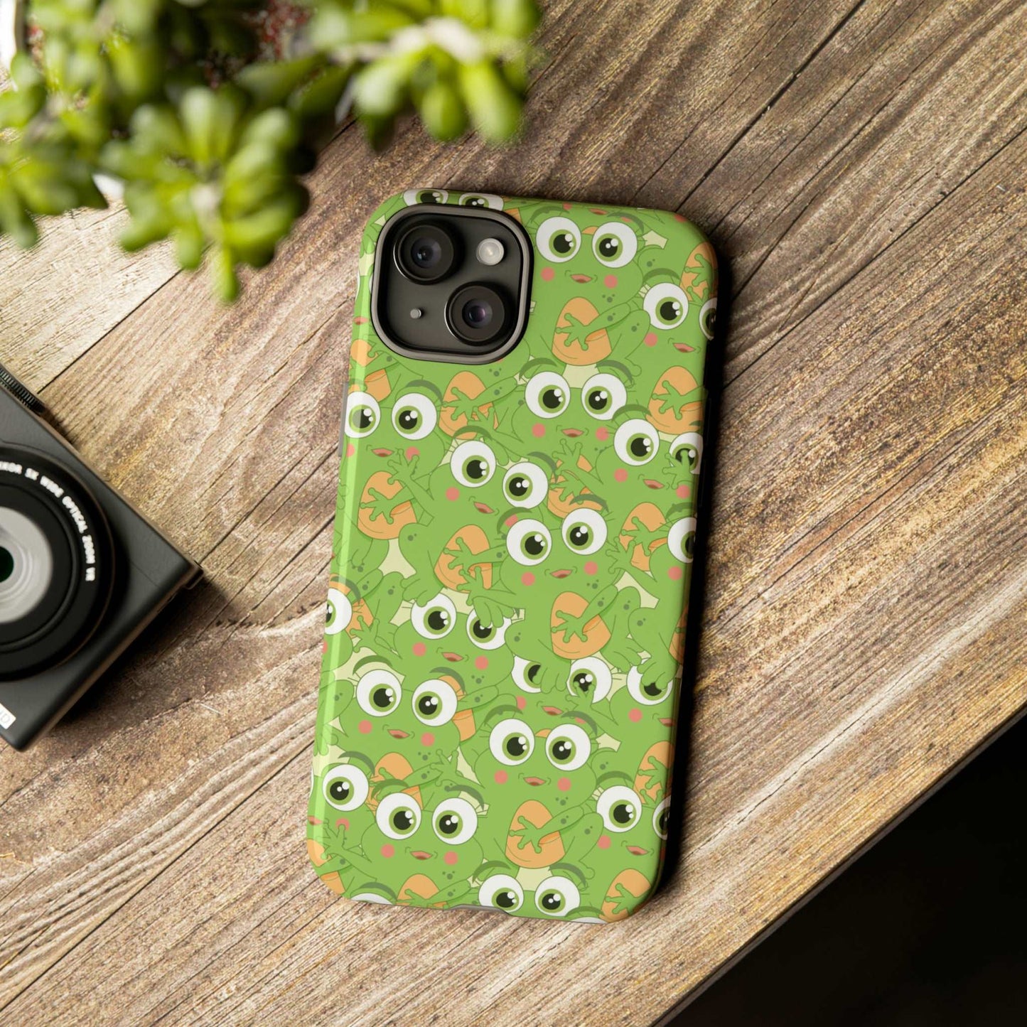 Frog Phone Case iPhone 12-15 Pro Max, Google Pixel 5-7 Pro, Samsung S20-23