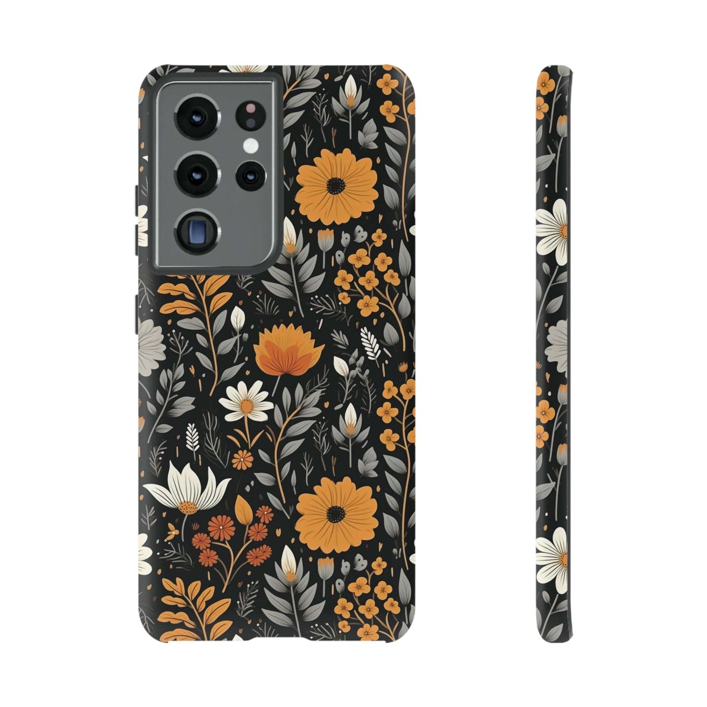 BOHO Flower Phone Case iPhone 12-15 Pro Max, Google Pixel 5-7 Pro, Samsung S20-23