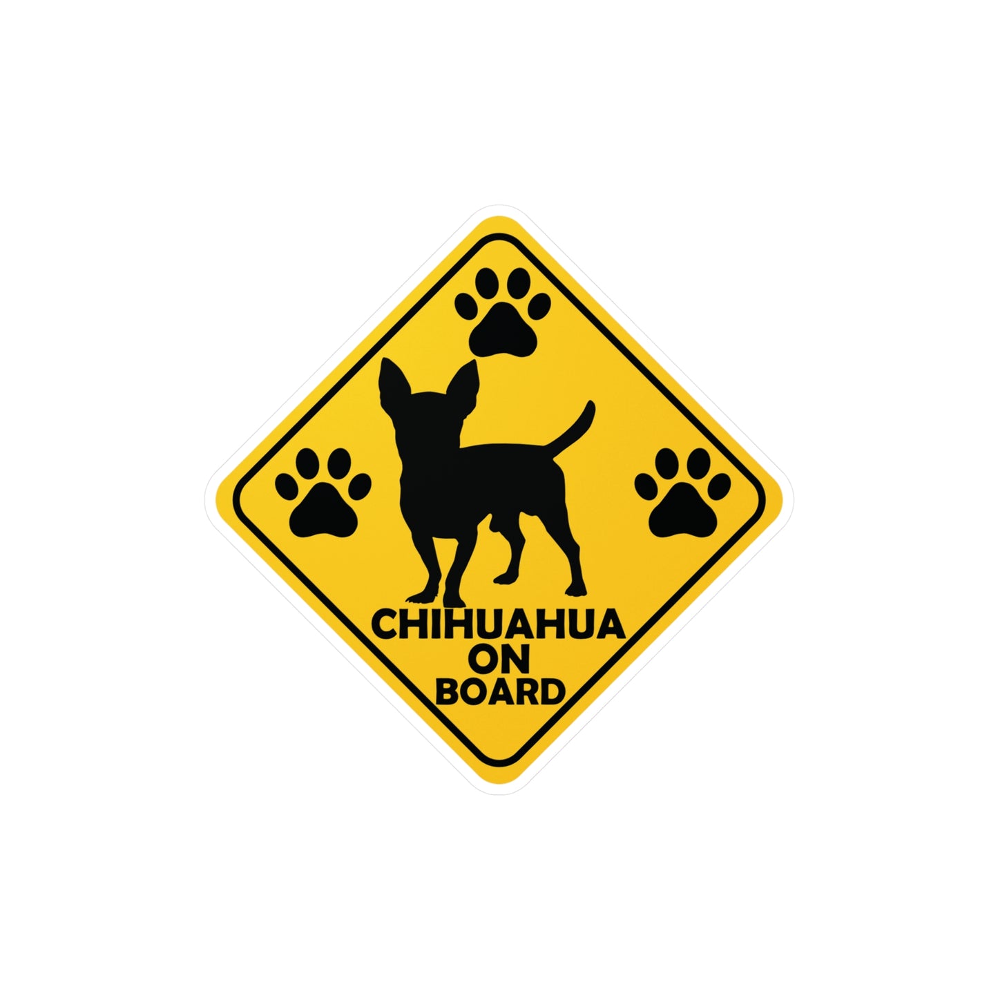 Chihuahua On Board Vinyl Car Sticker Decal Sticker Dog Mom Gift Christmas Gift