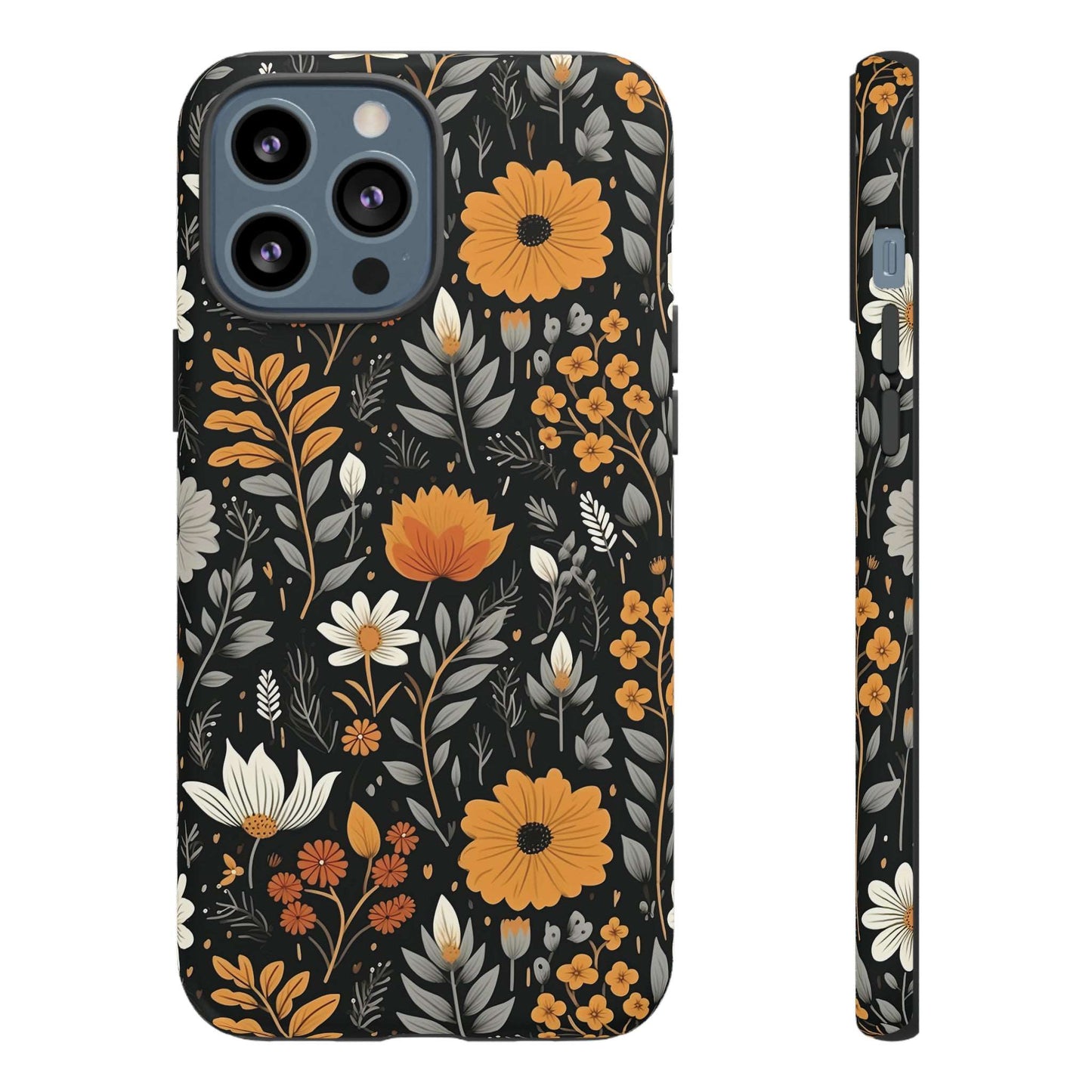 BOHO Flower Phone Case iPhone 12-15 Pro Max, Google Pixel 5-7 Pro, Samsung S20-23