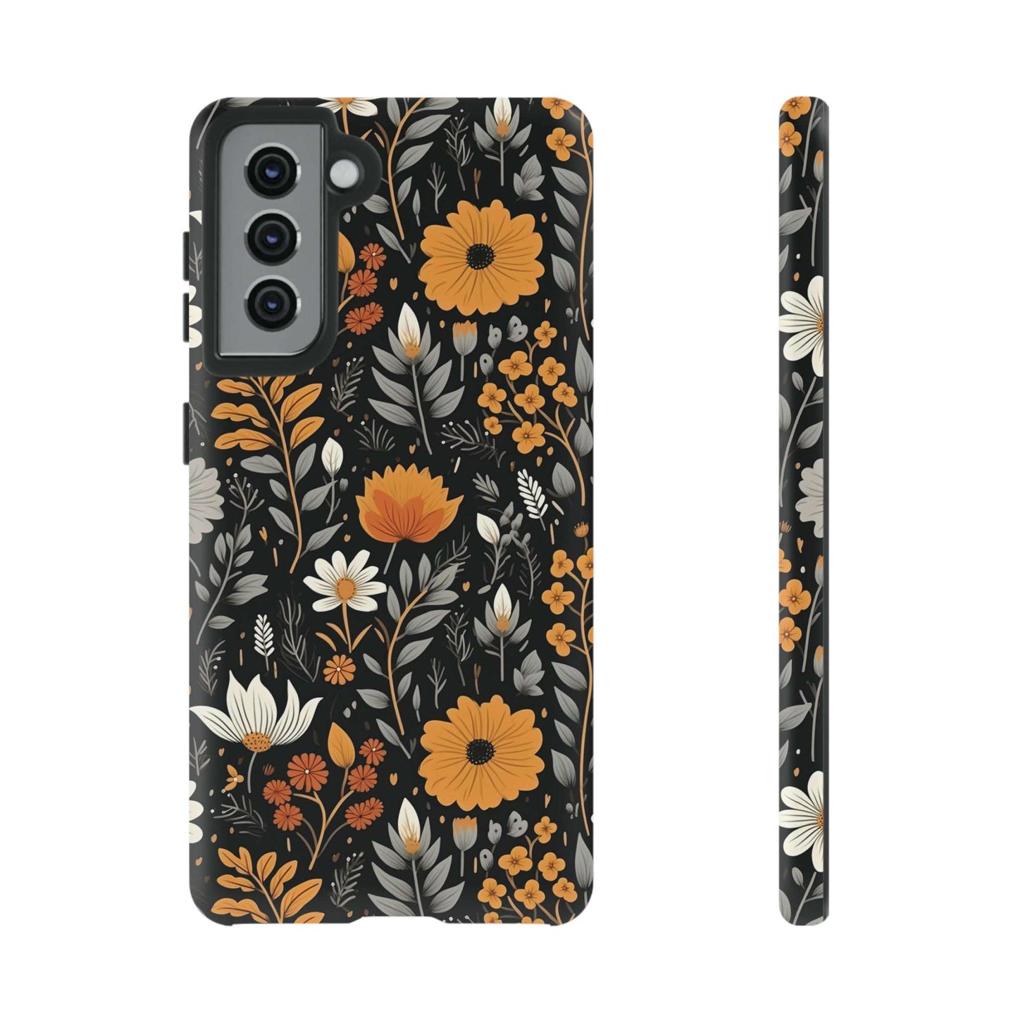 BOHO Flower Phone Case iPhone 12-15 Pro Max, Google Pixel 5-7 Pro, Samsung S20-23