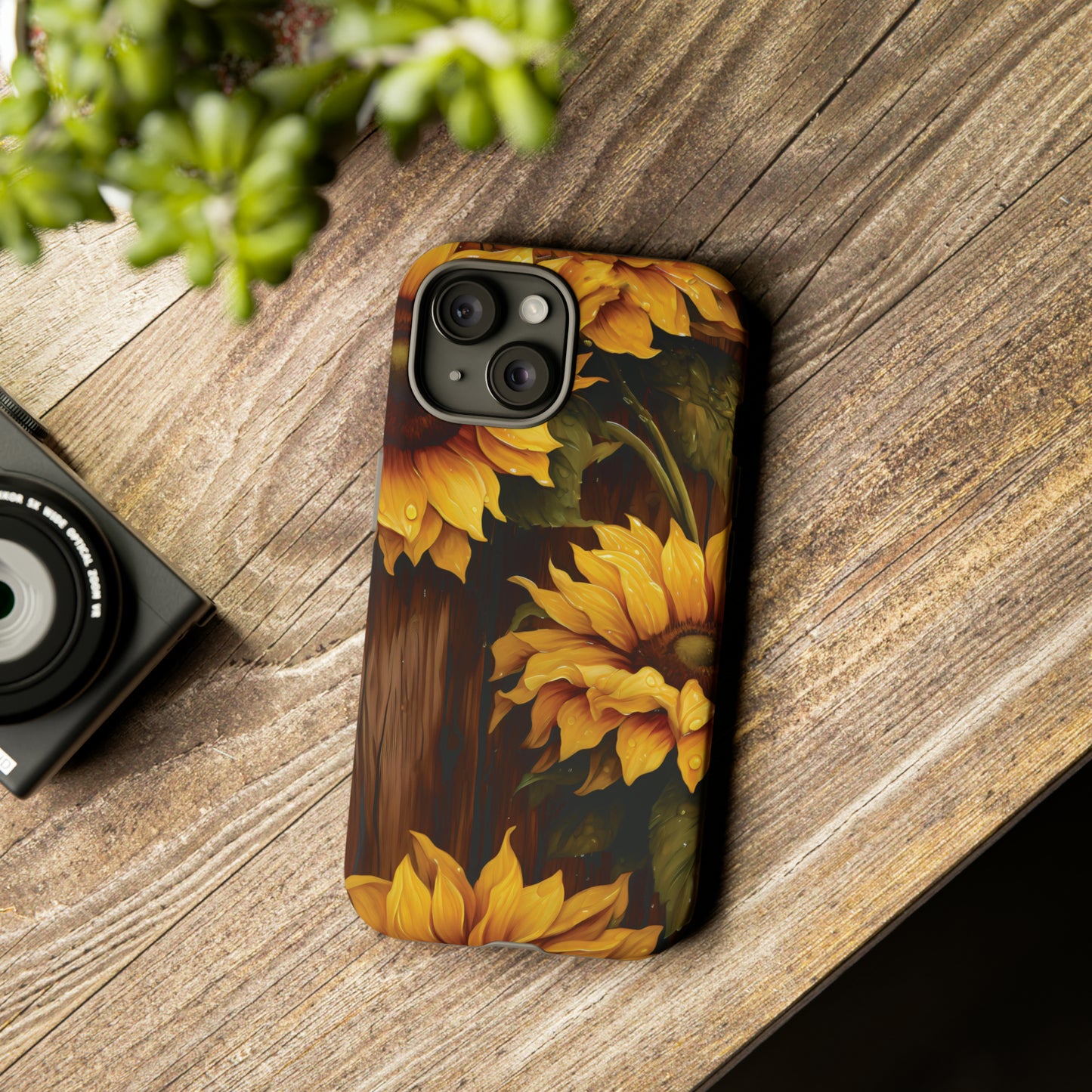 Sunflower Phone Case iPhone 12-15 Pro Max, Google Pixel 5-7 Pro, Samsung S20-23