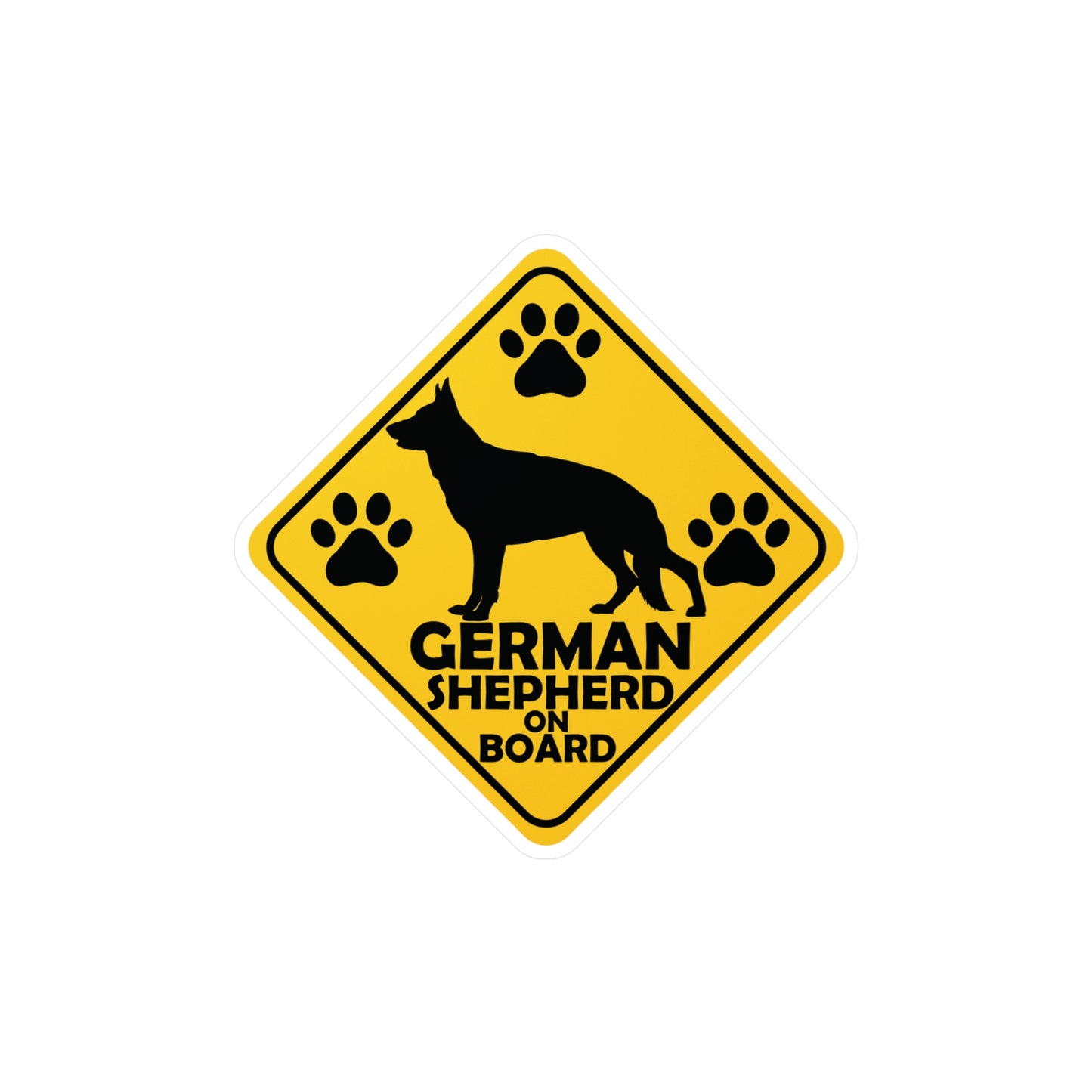 German Shepard On Board Vinyl Car Sticker Decal Sticker Dog Mom Christmas Gift