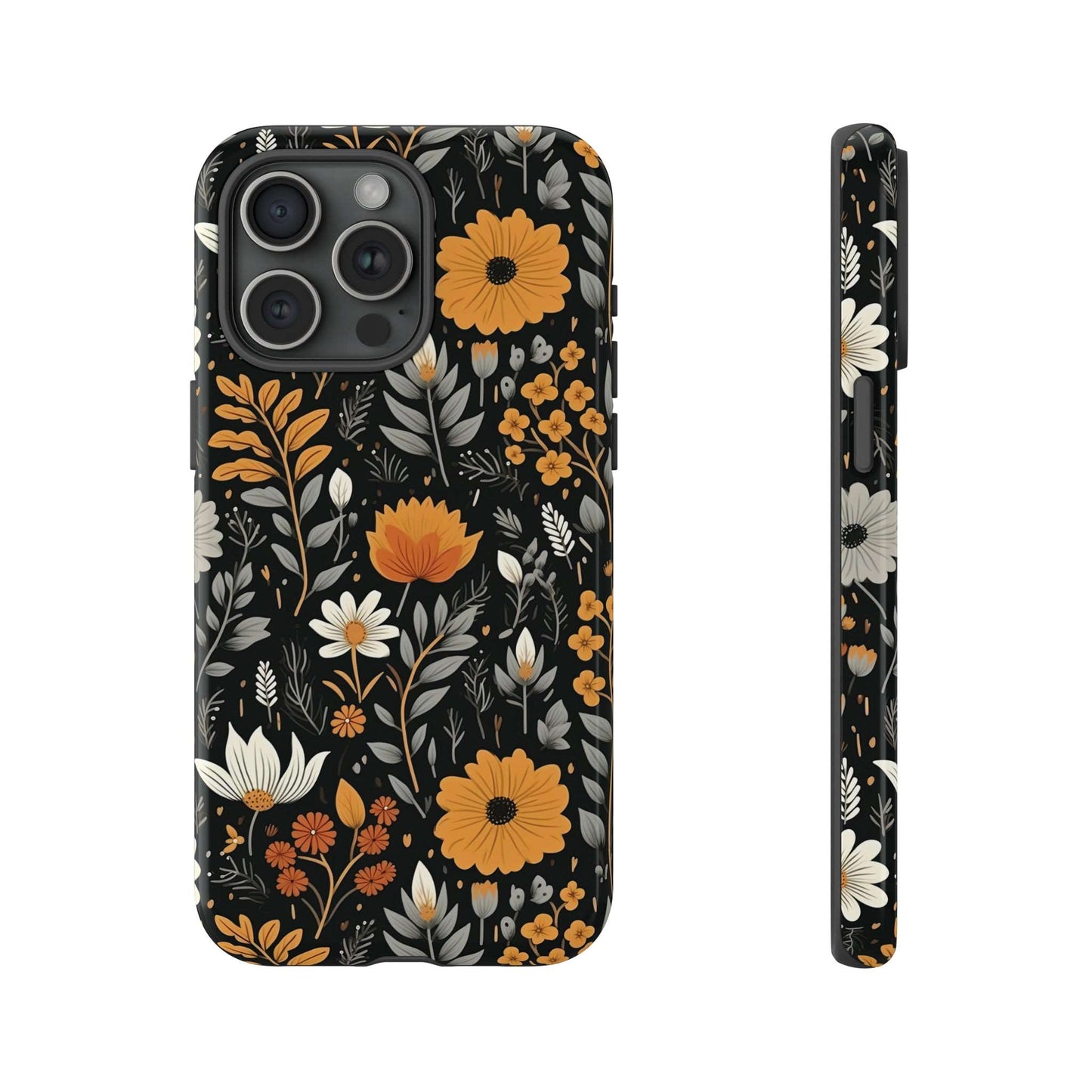 BOHO Flower Phone Case iPhone 12-15 Pro Max, Google Pixel 5-7 Pro, Samsung S20-23