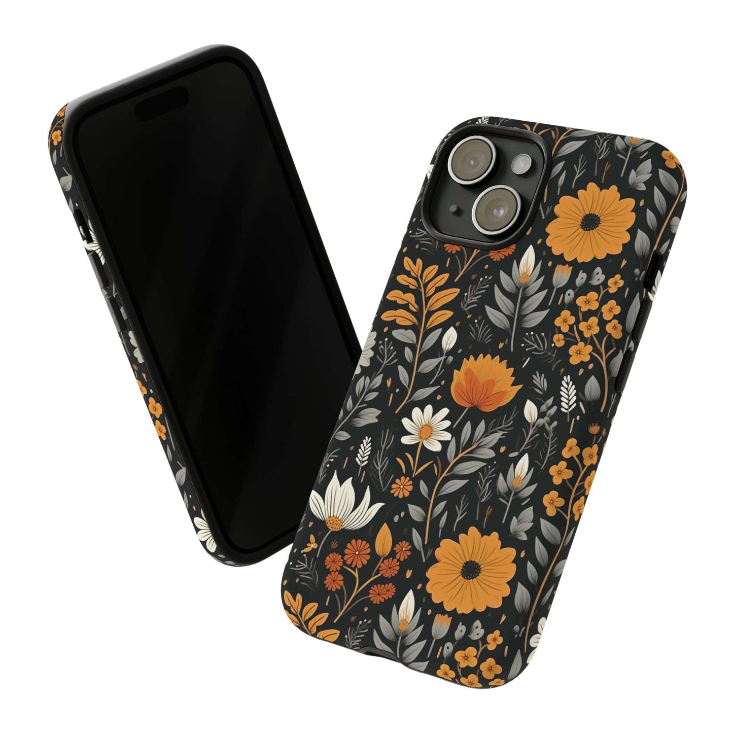 BOHO Flower Phone Case iPhone 12-15 Pro Max, Google Pixel 5-7 Pro, Samsung S20-23