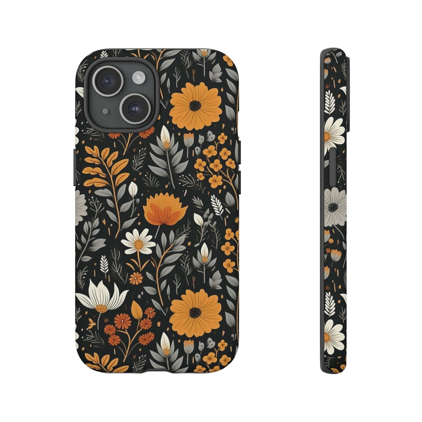 BOHO Flower Phone Case iPhone 12-15 Pro Max, Google Pixel 5-7 Pro, Samsung S20-23