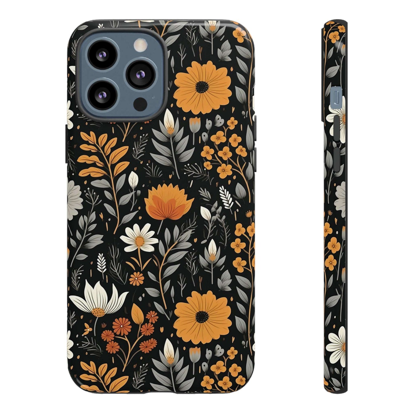 BOHO Flower Phone Case iPhone 12-15 Pro Max, Google Pixel 5-7 Pro, Samsung S20-23