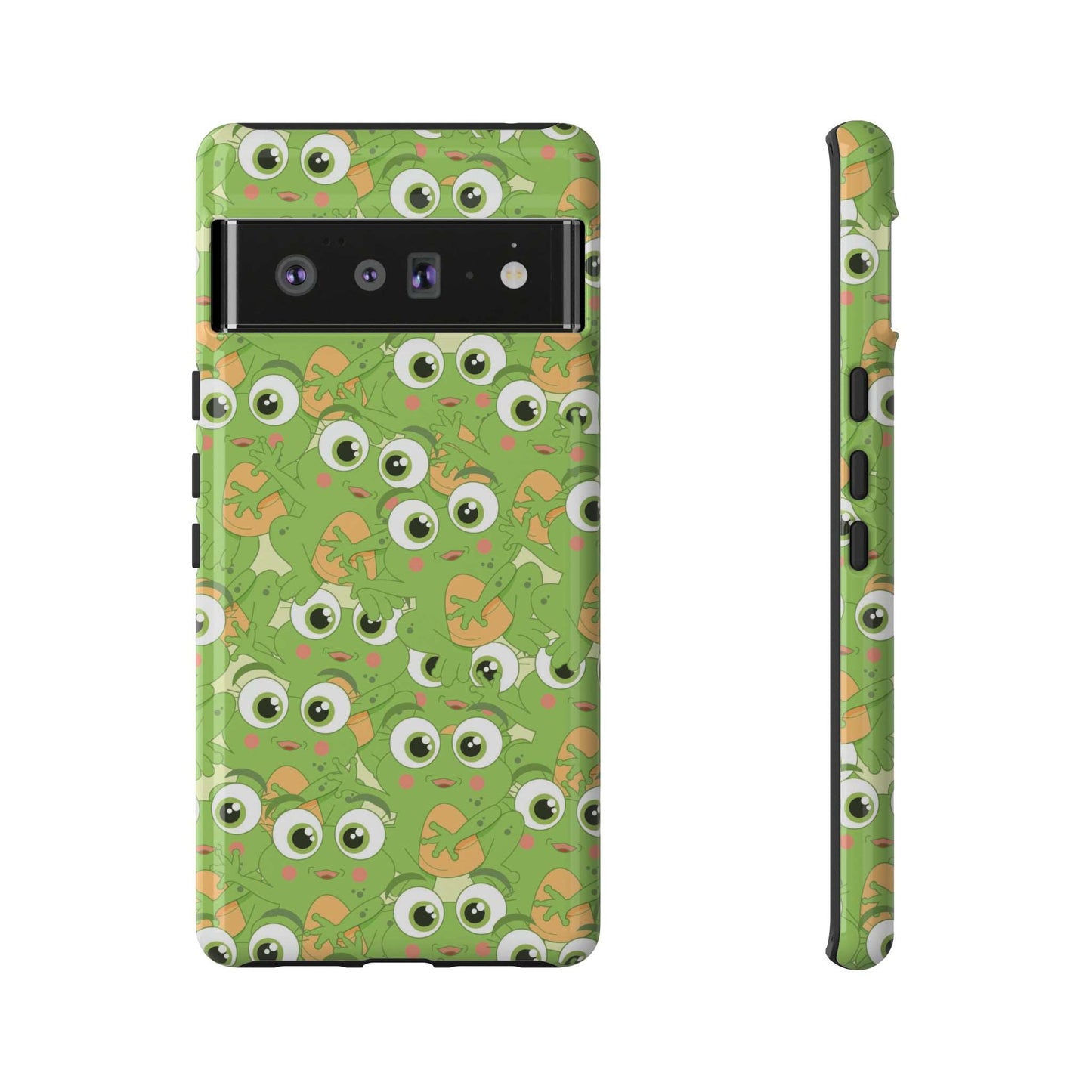 Frog Phone Case iPhone 12-15 Pro Max, Google Pixel 5-7 Pro, Samsung S20-23