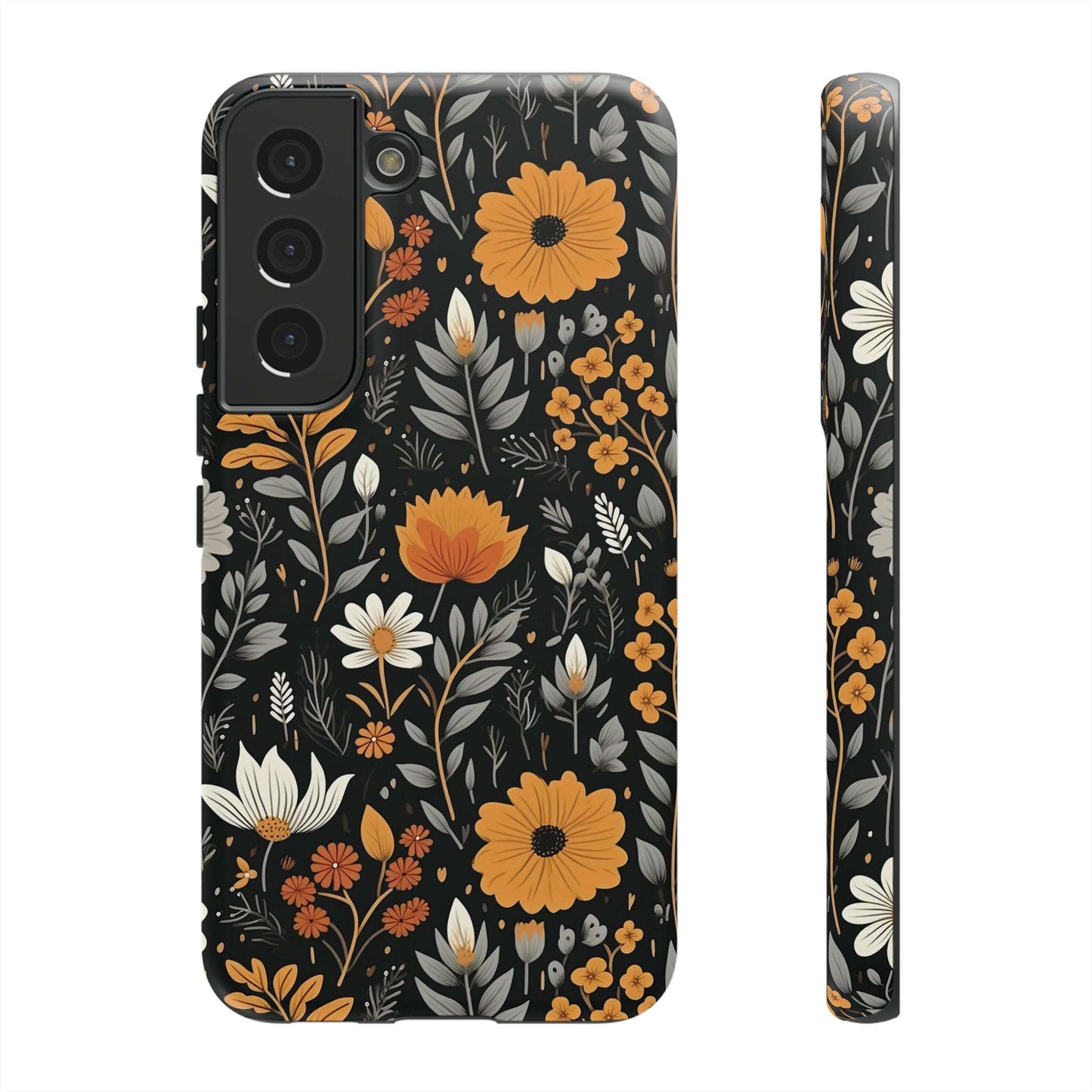 BOHO Flower Phone Case iPhone 12-15 Pro Max, Google Pixel 5-7 Pro, Samsung S20-23