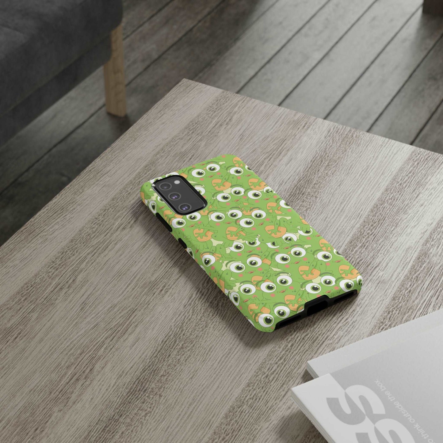 Frog Phone Case iPhone 12-15 Pro Max, Google Pixel 5-7 Pro, Samsung S20-23