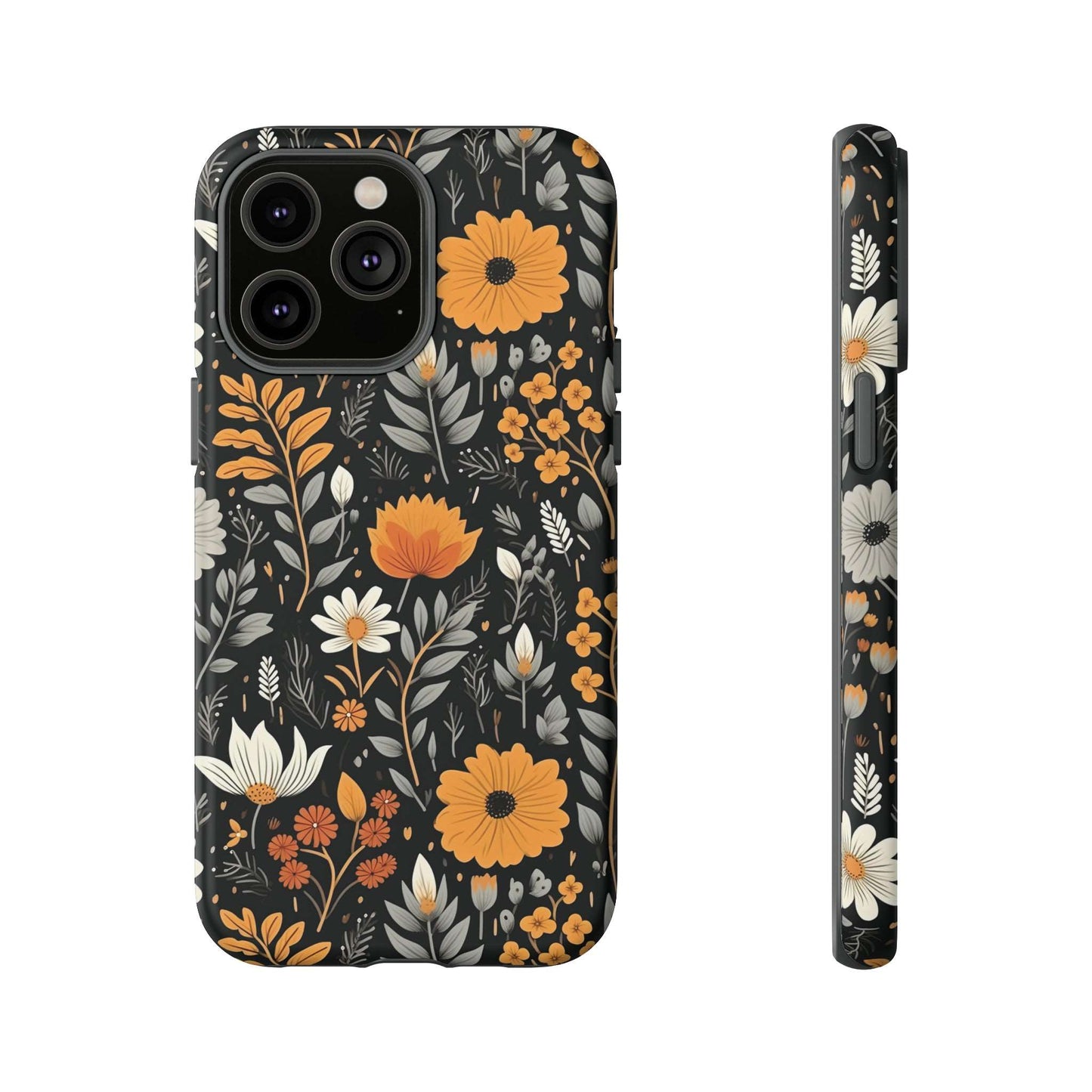 BOHO Flower Phone Case iPhone 12-15 Pro Max, Google Pixel 5-7 Pro, Samsung S20-23