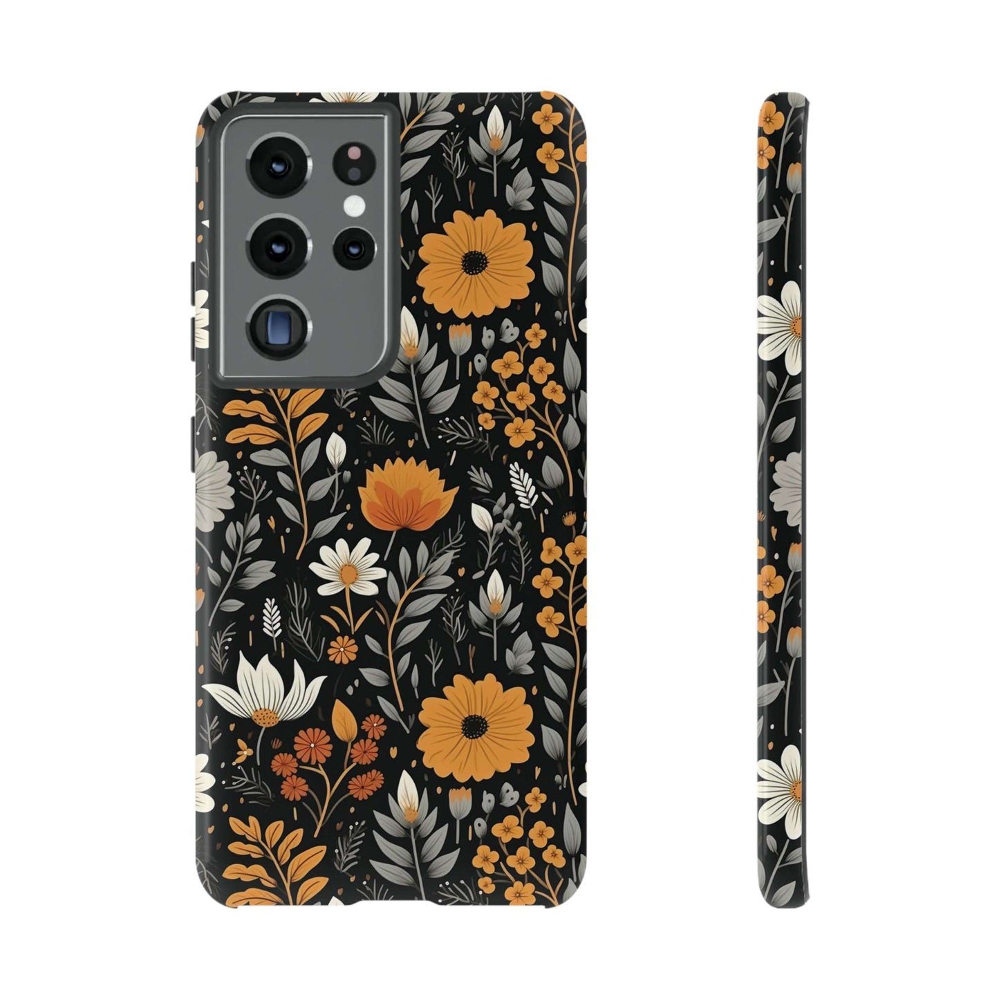 BOHO Flower Phone Case iPhone 12-15 Pro Max, Google Pixel 5-7 Pro, Samsung S20-23