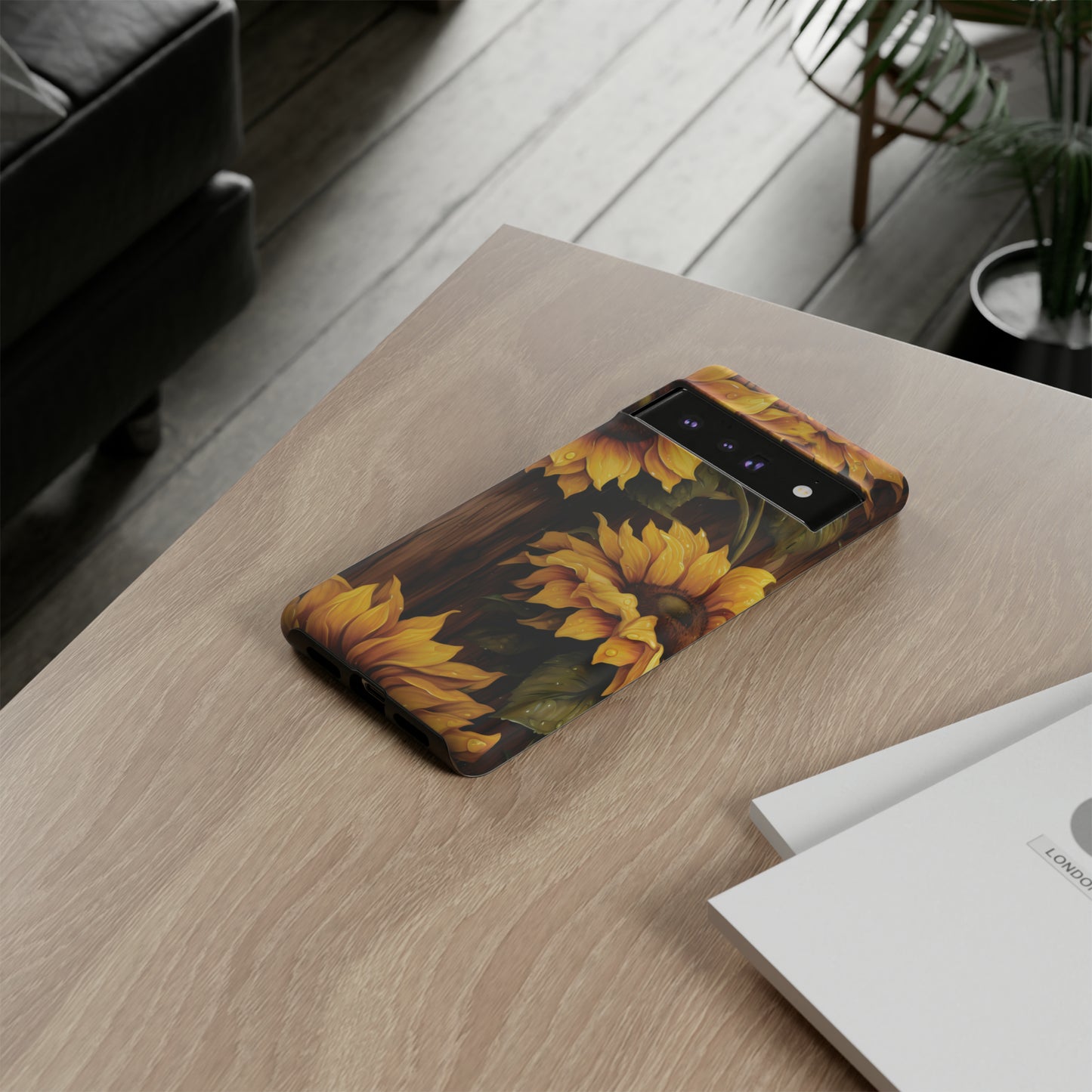 Sunflower Phone Case iPhone 12-15 Pro Max, Google Pixel 5-7 Pro, Samsung S20-23