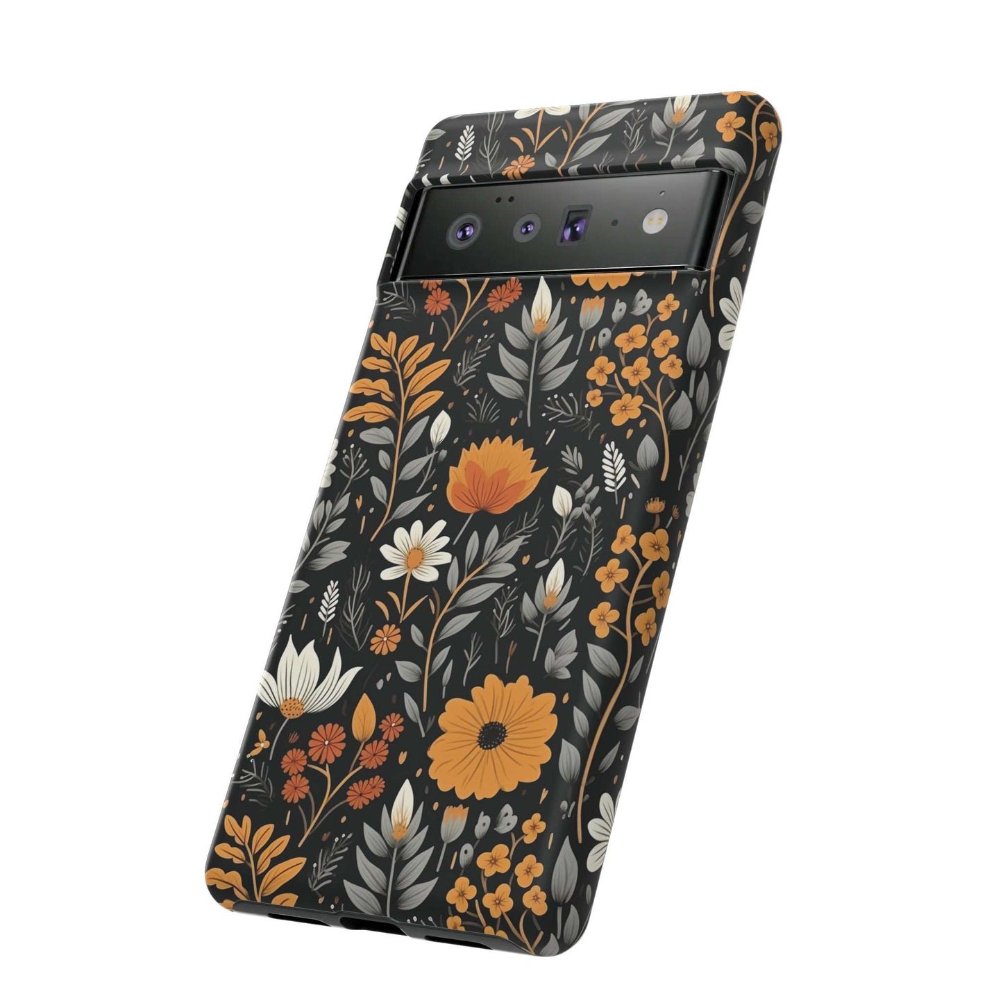 BOHO Flower Phone Case iPhone 12-15 Pro Max, Google Pixel 5-7 Pro, Samsung S20-23