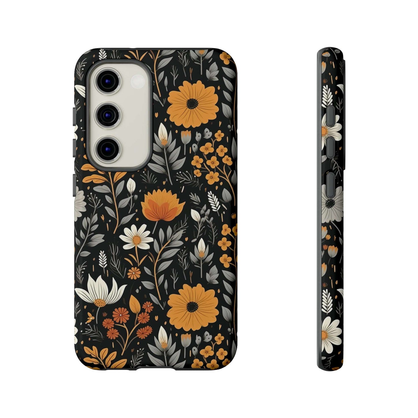 BOHO Flower Phone Case iPhone 12-15 Pro Max, Google Pixel 5-7 Pro, Samsung S20-23