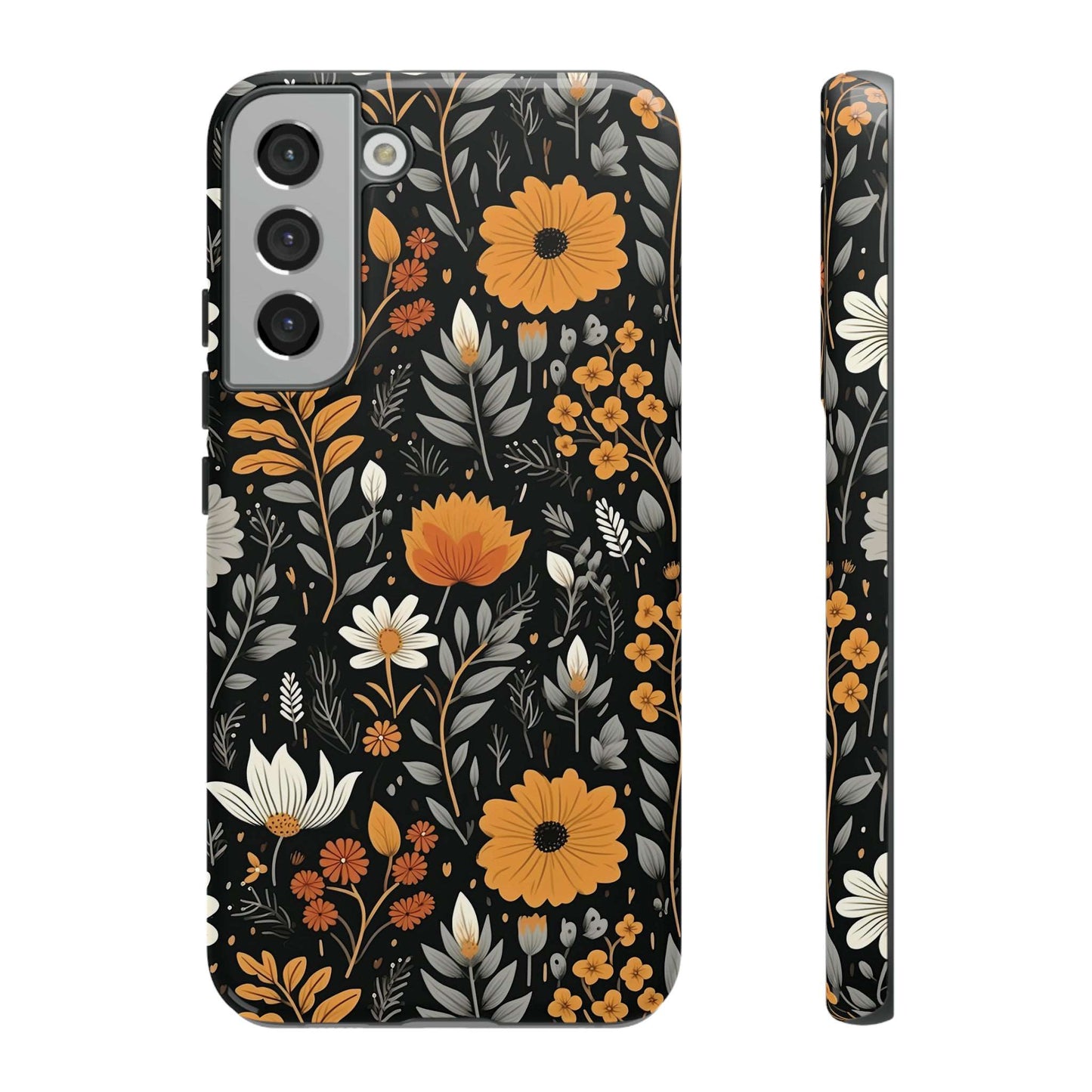 BOHO Flower Phone Case iPhone 12-15 Pro Max, Google Pixel 5-7 Pro, Samsung S20-23