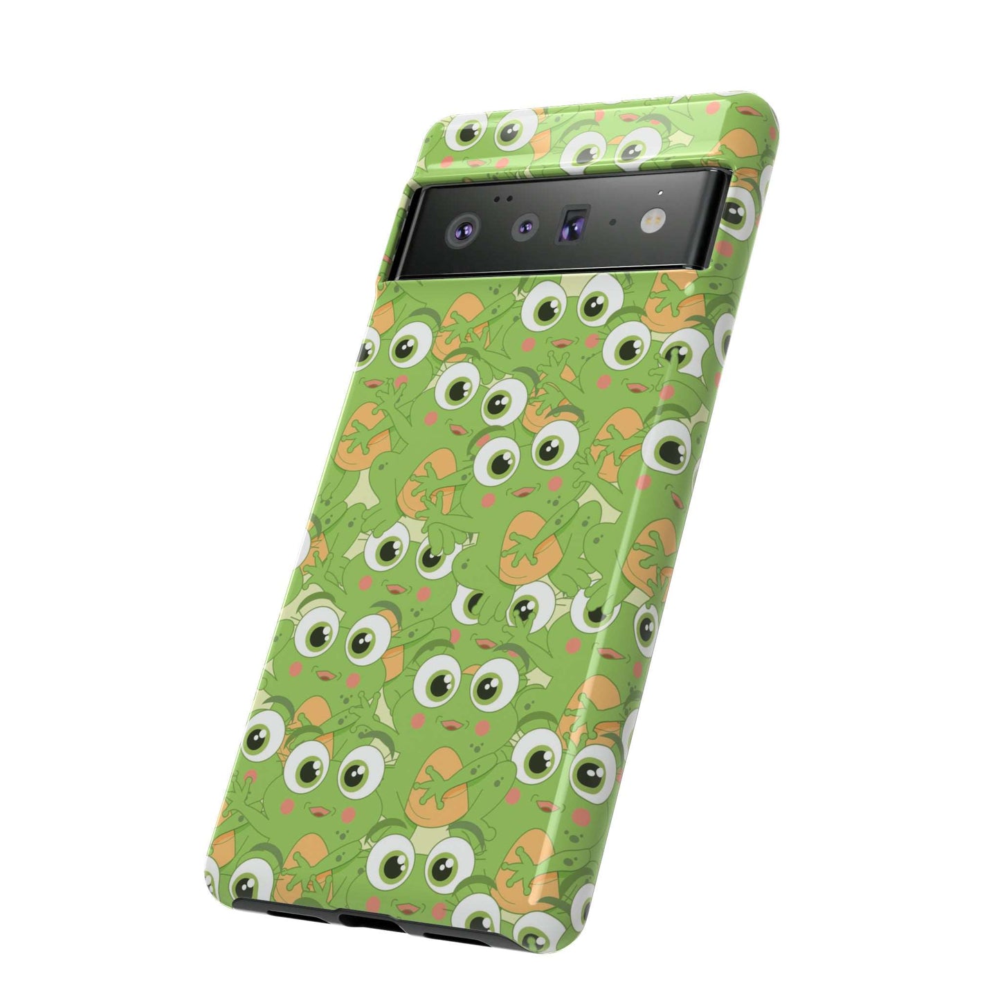 Frog Phone Case iPhone 12-15 Pro Max, Google Pixel 5-7 Pro, Samsung S20-23