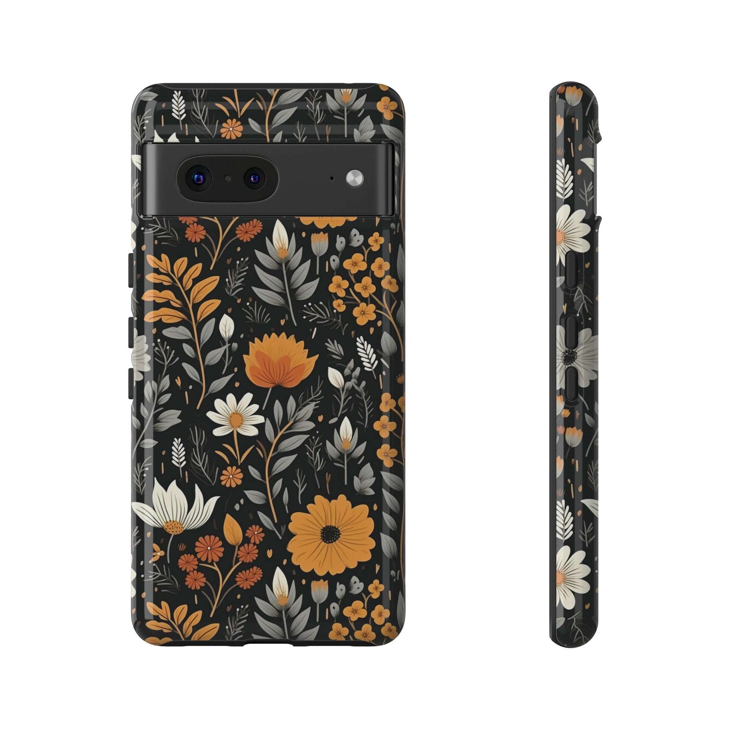 BOHO Flower Phone Case iPhone 12-15 Pro Max, Google Pixel 5-7 Pro, Samsung S20-23