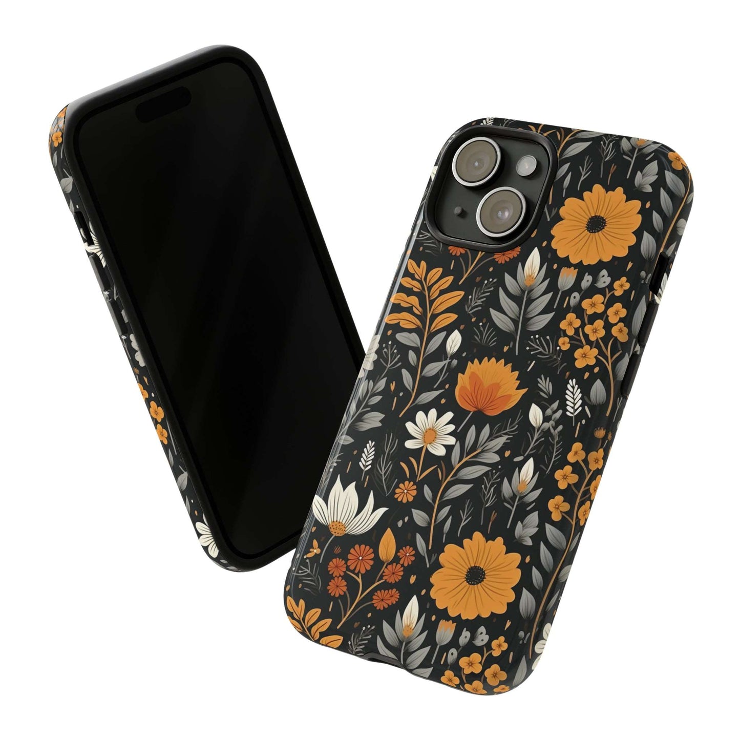 BOHO Flower Phone Case iPhone 12-15 Pro Max, Google Pixel 5-7 Pro, Samsung S20-23