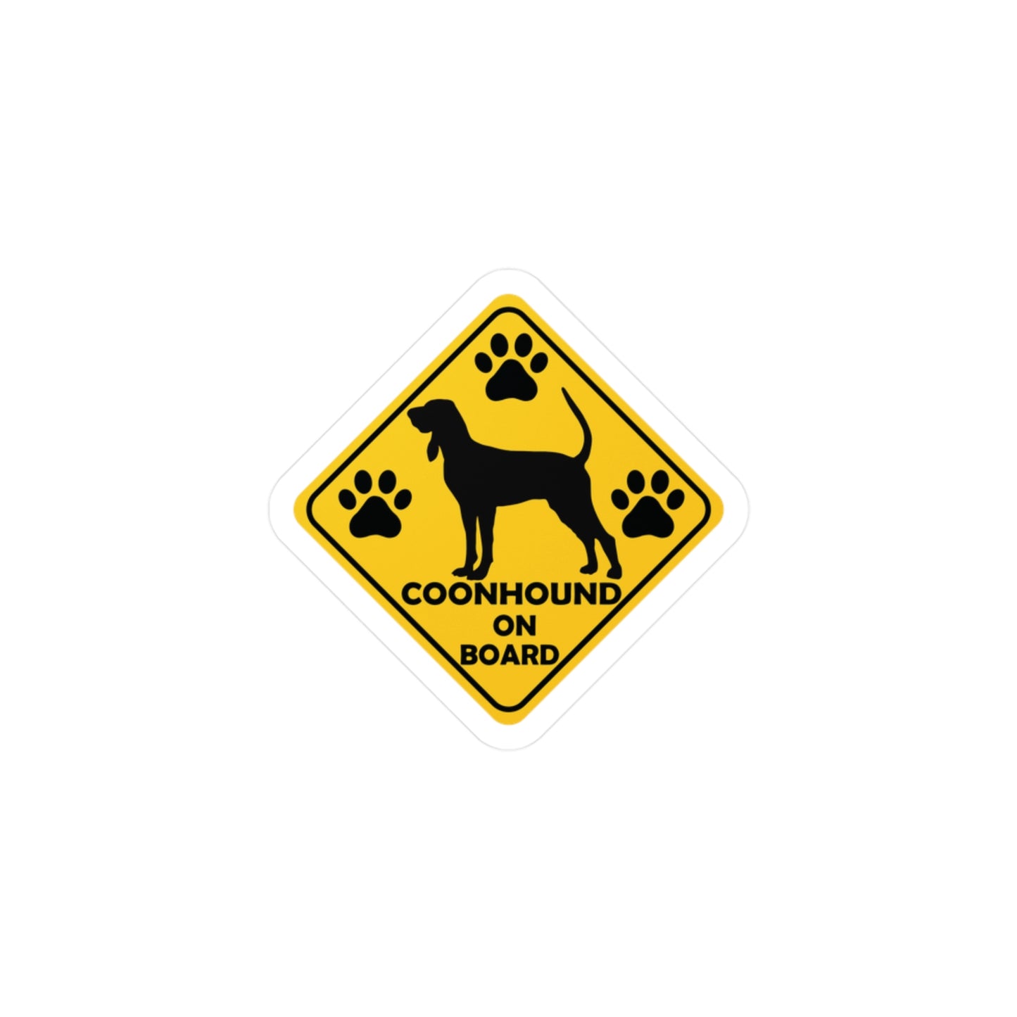 Coonhound On Board Hound Dog Vinyl Car Sticker Decal Sticker Dog Mom Christmas