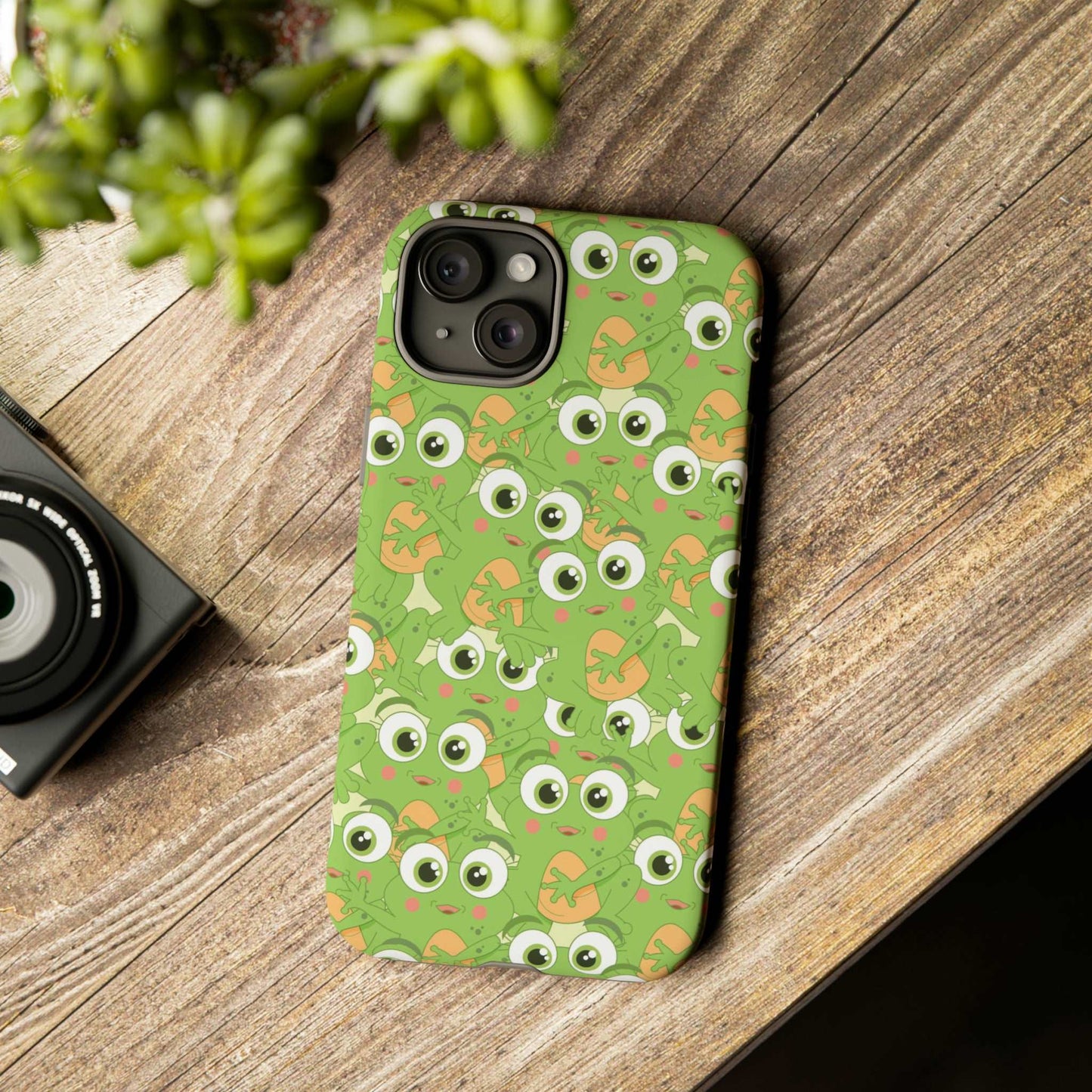 Frog Phone Case iPhone 12-15 Pro Max, Google Pixel 5-7 Pro, Samsung S20-23