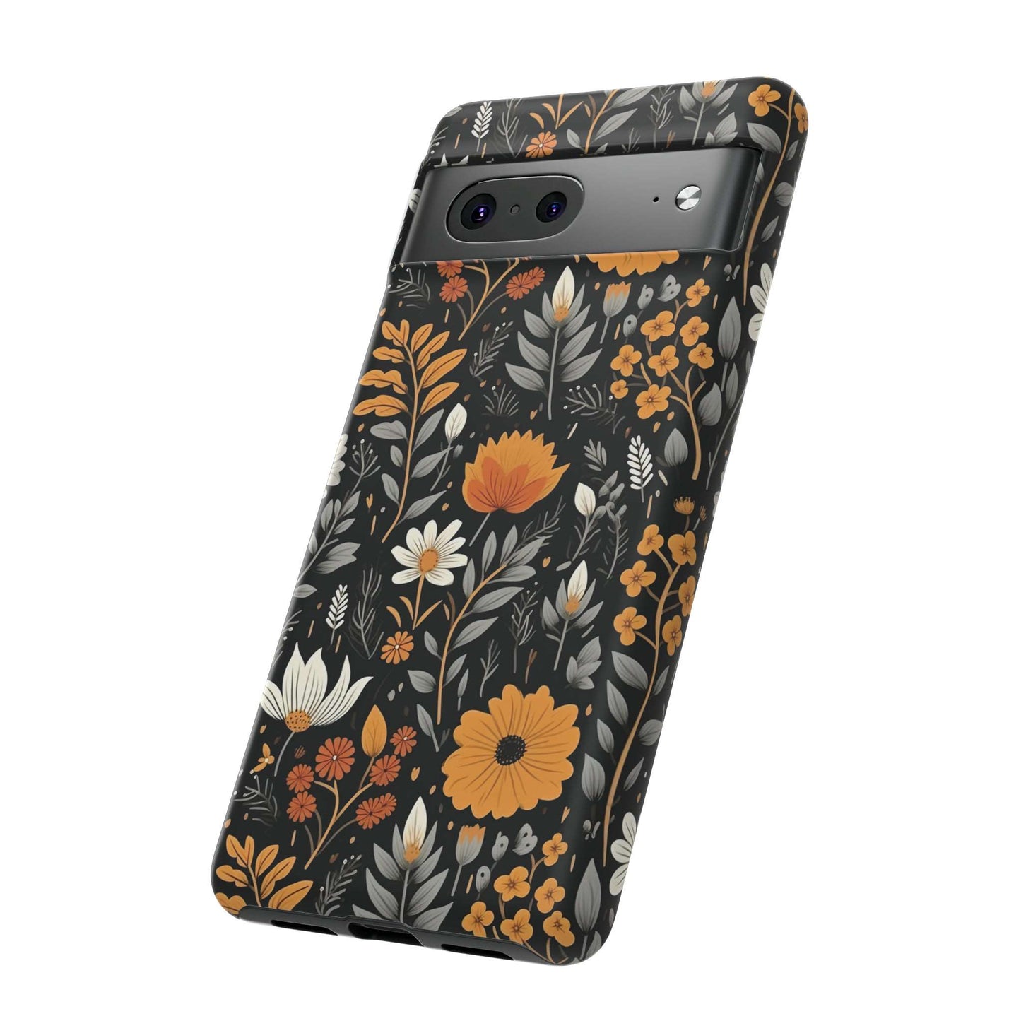 BOHO Flower Phone Case iPhone 12-15 Pro Max, Google Pixel 5-7 Pro, Samsung S20-23