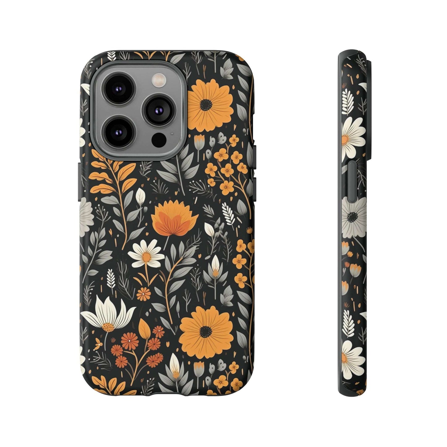 BOHO Flower Phone Case iPhone 12-15 Pro Max, Google Pixel 5-7 Pro, Samsung S20-23