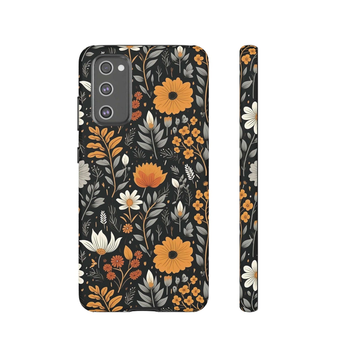 BOHO Flower Phone Case iPhone 12-15 Pro Max, Google Pixel 5-7 Pro, Samsung S20-23