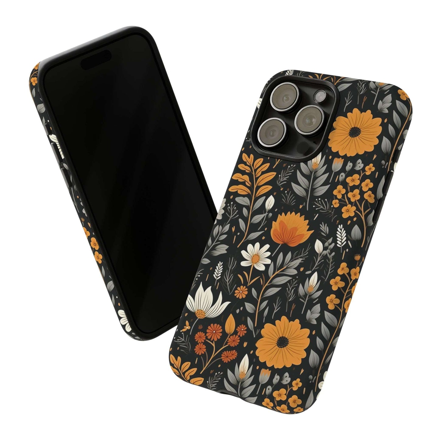 BOHO Flower Phone Case iPhone 12-15 Pro Max, Google Pixel 5-7 Pro, Samsung S20-23