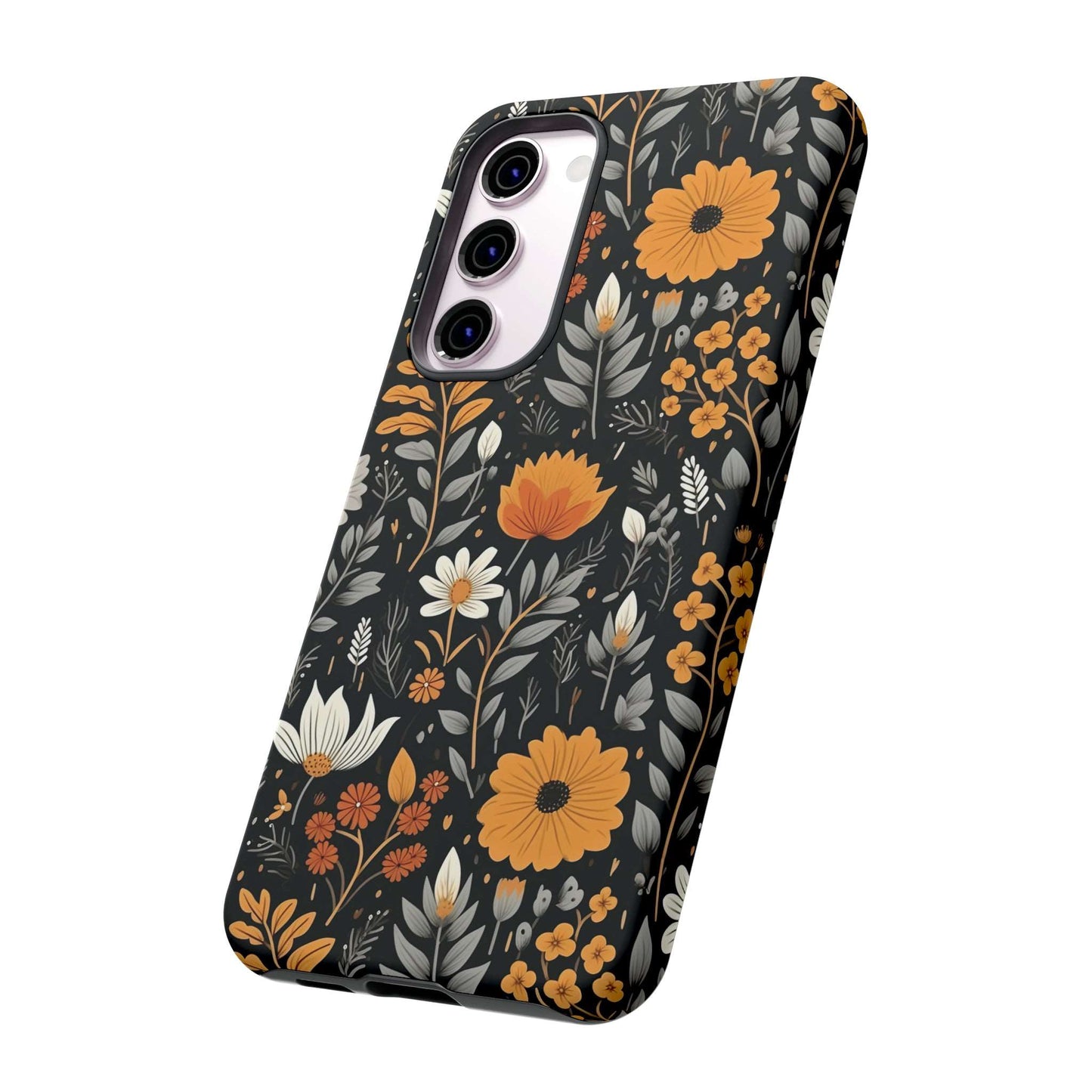 BOHO Flower Phone Case iPhone 12-15 Pro Max, Google Pixel 5-7 Pro, Samsung S20-23