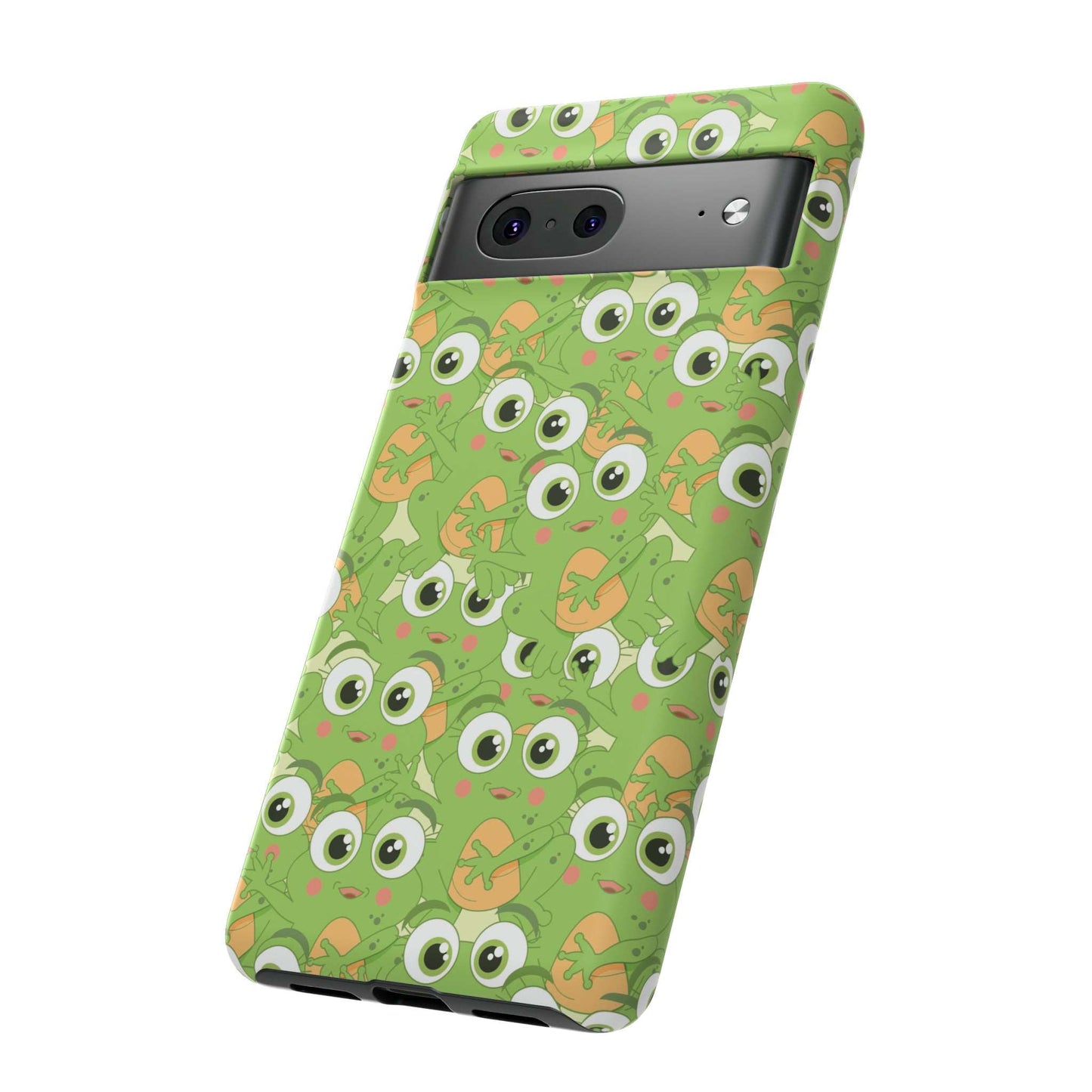 Frog Phone Case iPhone 12-15 Pro Max, Google Pixel 5-7 Pro, Samsung S20-23