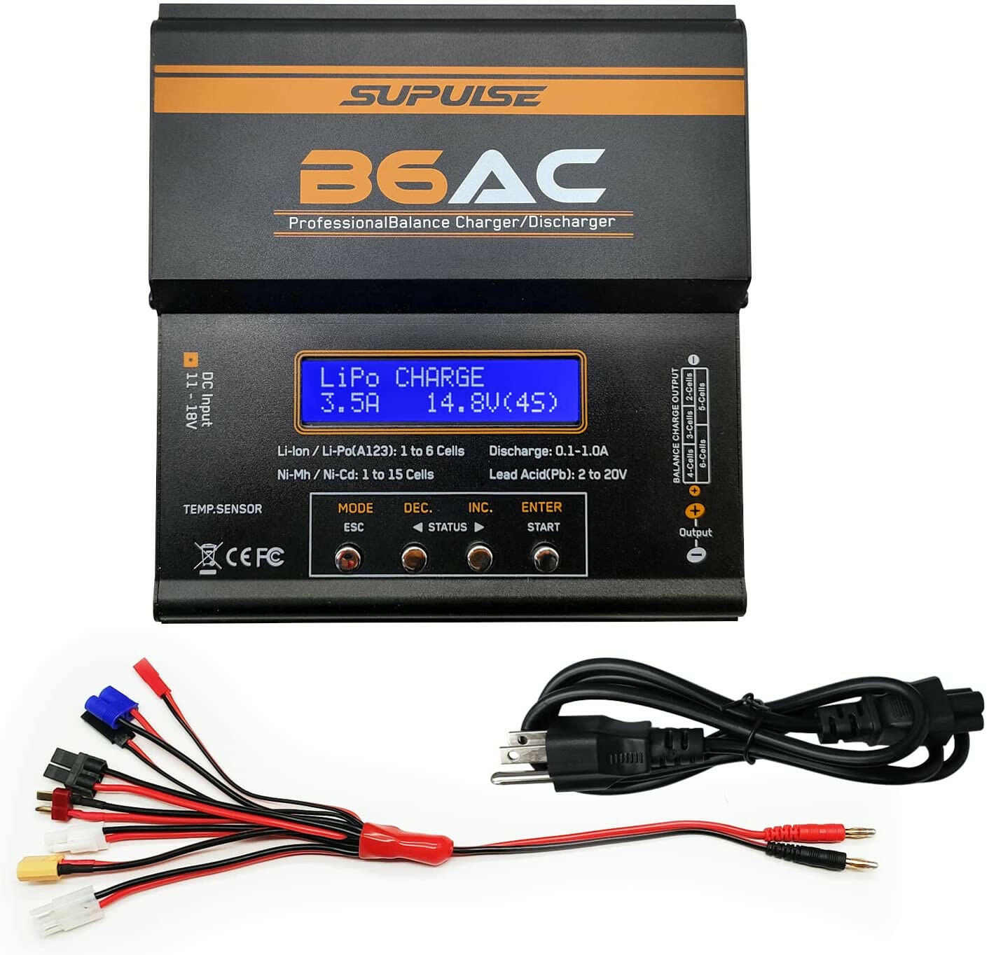 SUPULSE B6 RC Battery Balance Charger 1-6S ACDC LiPo / NiMh / NiCD Charger Discharger iMAX style
