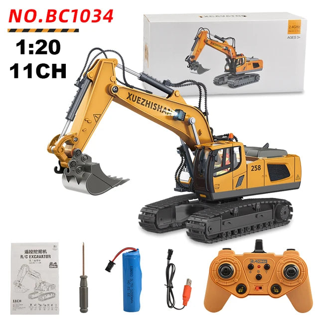 2.4Ghz Remote Control Car Rc Forklift Truck Engineering Vehicles Cranes Liftable Spray Simulated Sound Toys For Children's Gifts