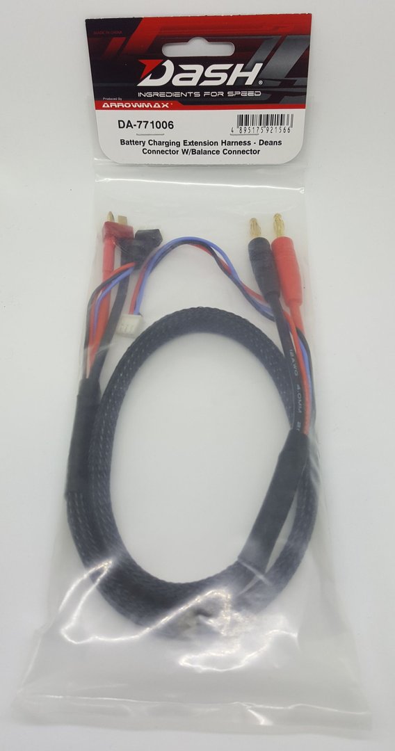 Battery Charging Extension Harness - Deans Connector W/Balance Connector