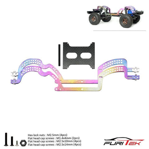 FURITEK GRASSHOPPER TITANIUM (RAINBOW) FRAME KIT FOR TRX-4M