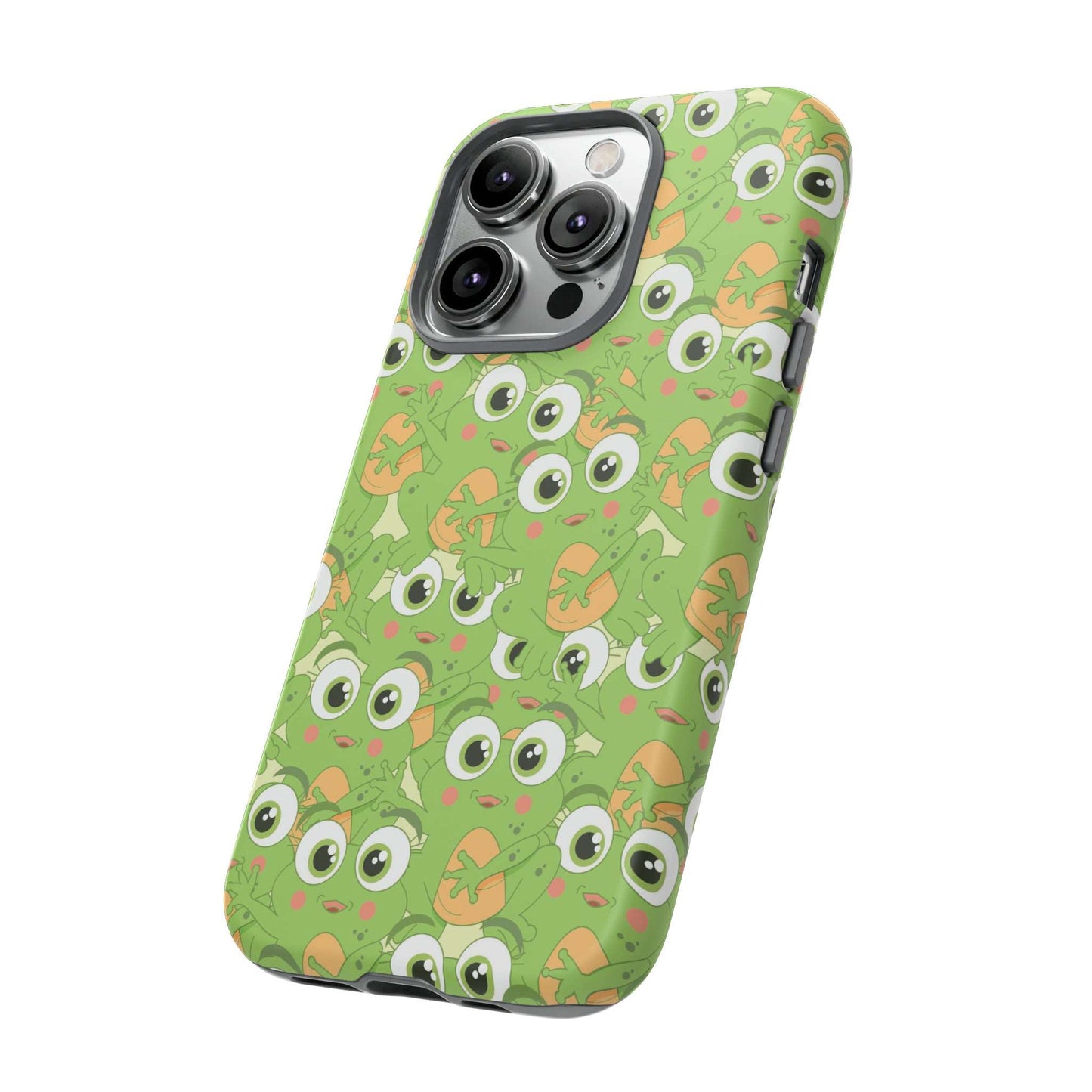 Frog Phone Case iPhone 12-15 Pro Max, Google Pixel 5-7 Pro, Samsung S20-23